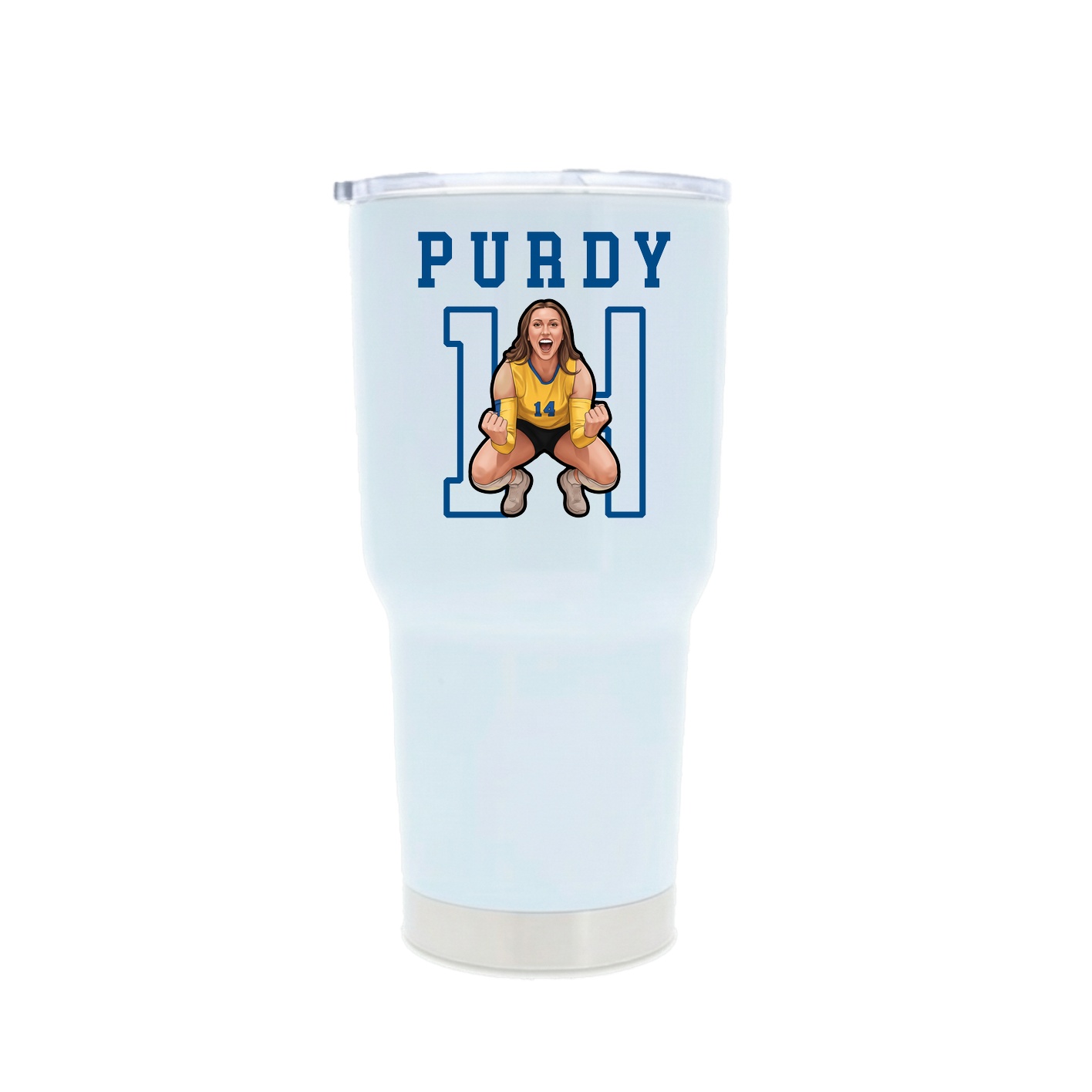 30oz Stainless Steel Tumbler — Shirsey in White