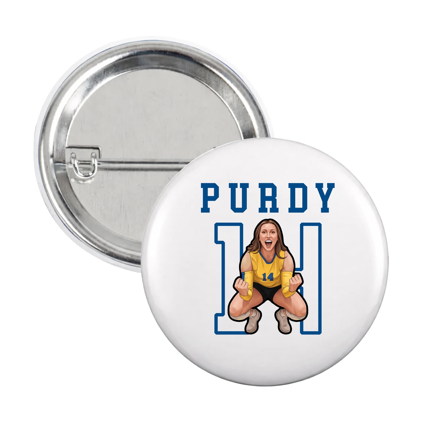 Game Day Button — Shirsey in White