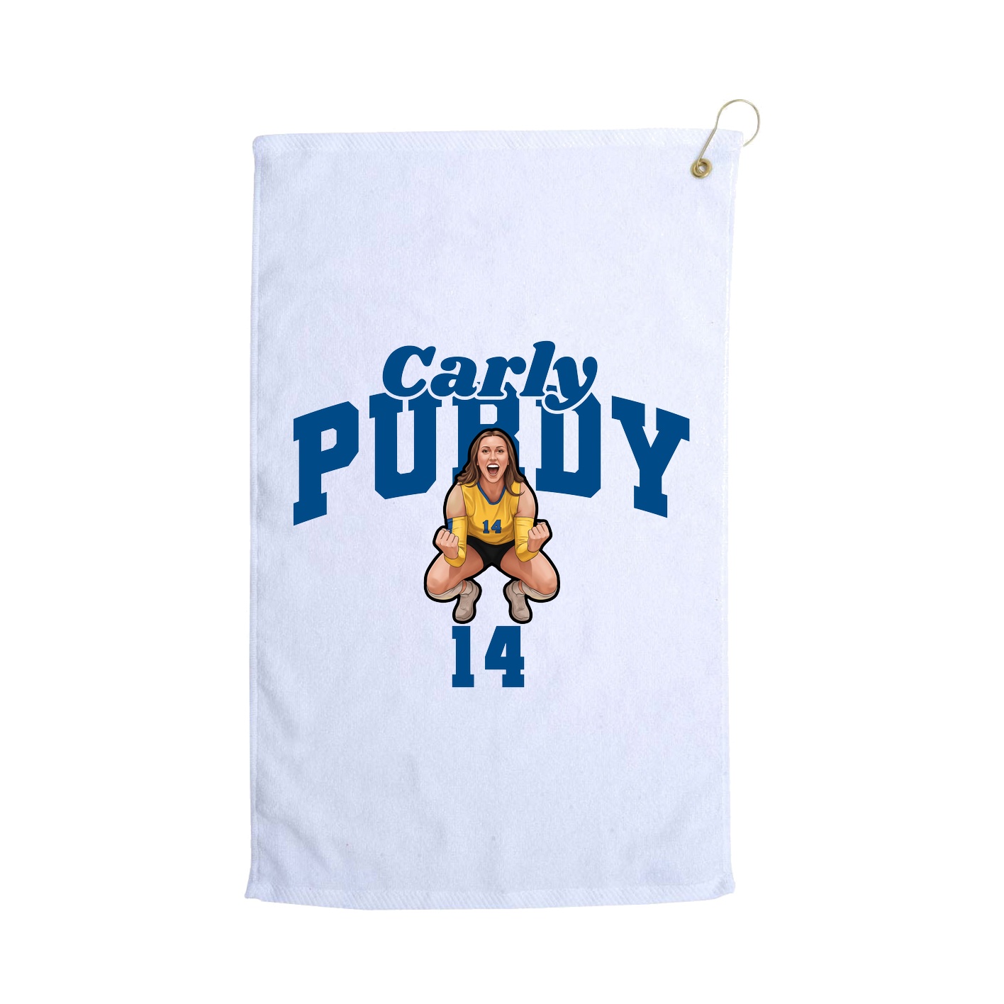 Golf Towel — Signature Arch in White