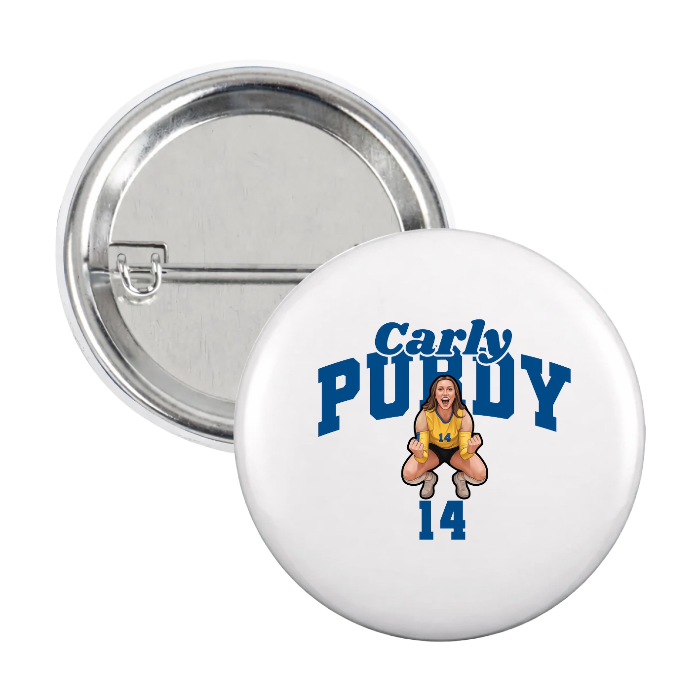Game Day Button — Signature Arch in White