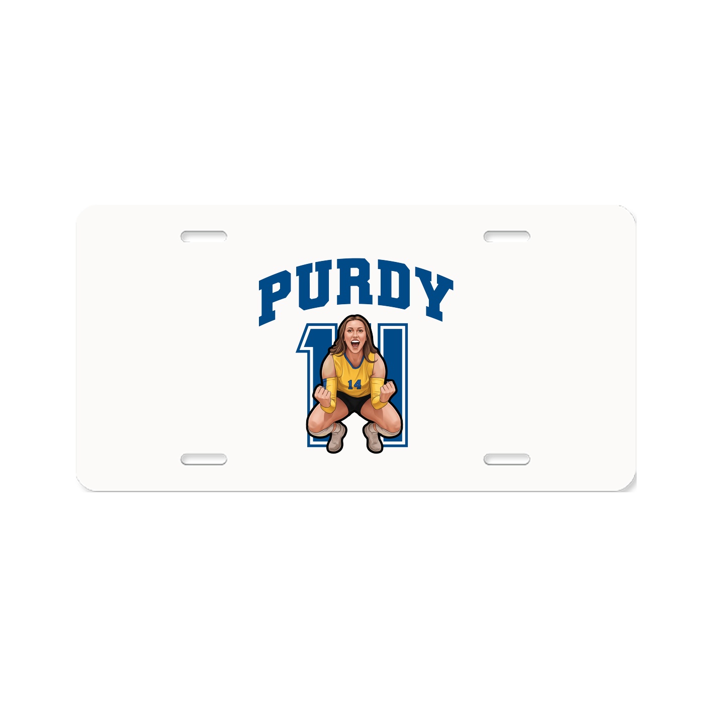 License Plate — Number in Classic