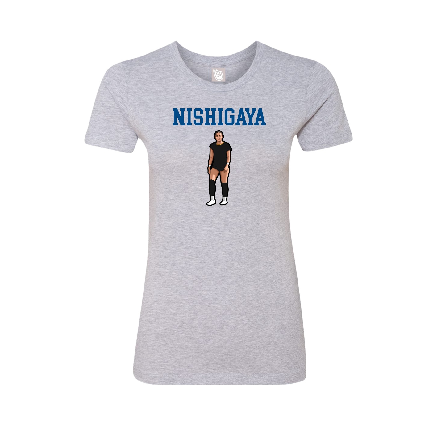 Fitted Women's Tee — Shirsey in Grey