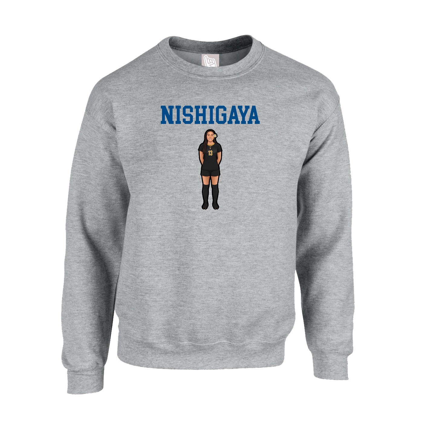 Fleece Crew — Shirsey in Grey