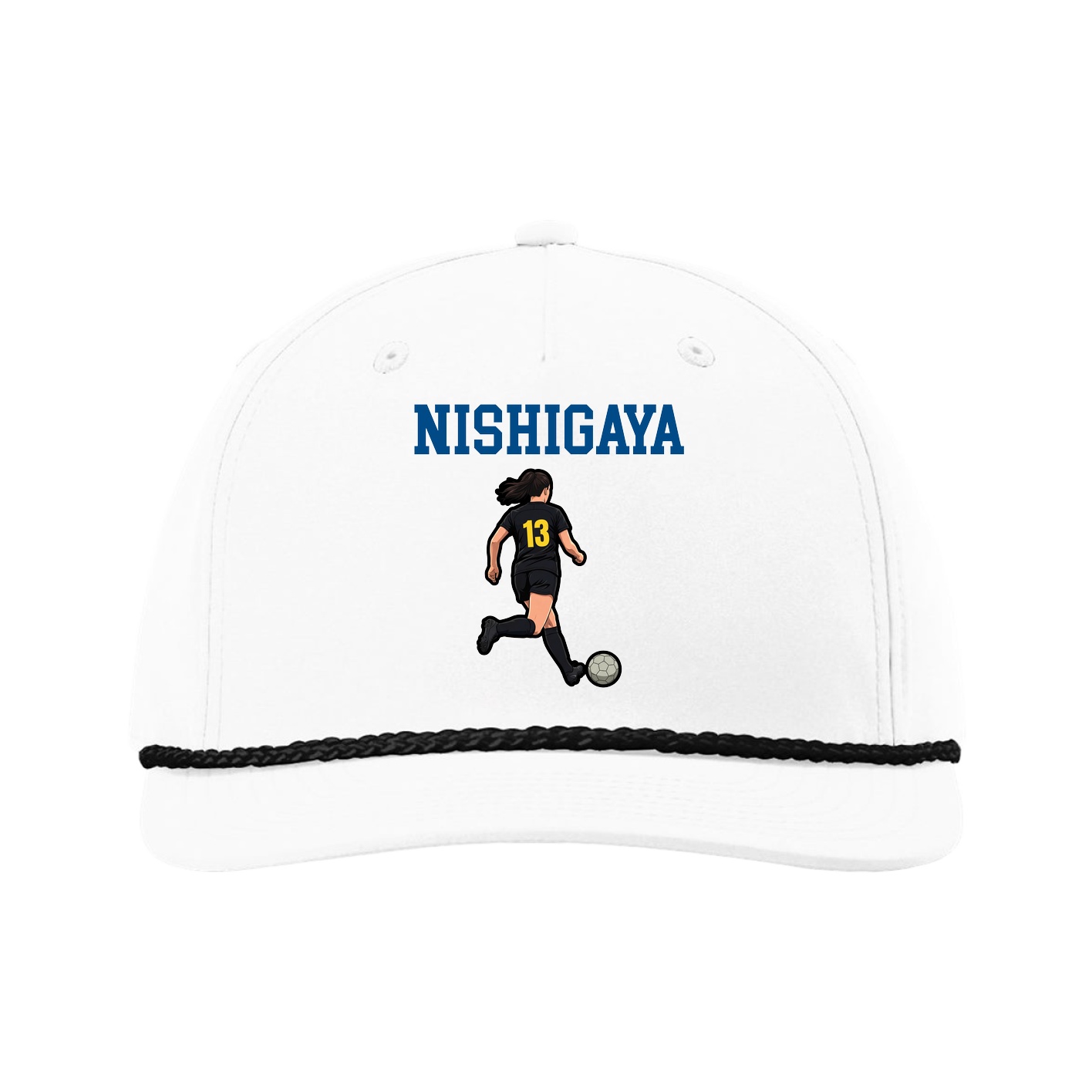 Five-Panel Classic Rope Cap — Shirsey in White