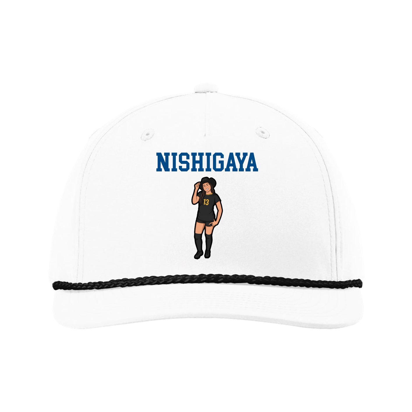 Five-Panel Classic Rope Cap — Shirsey in White