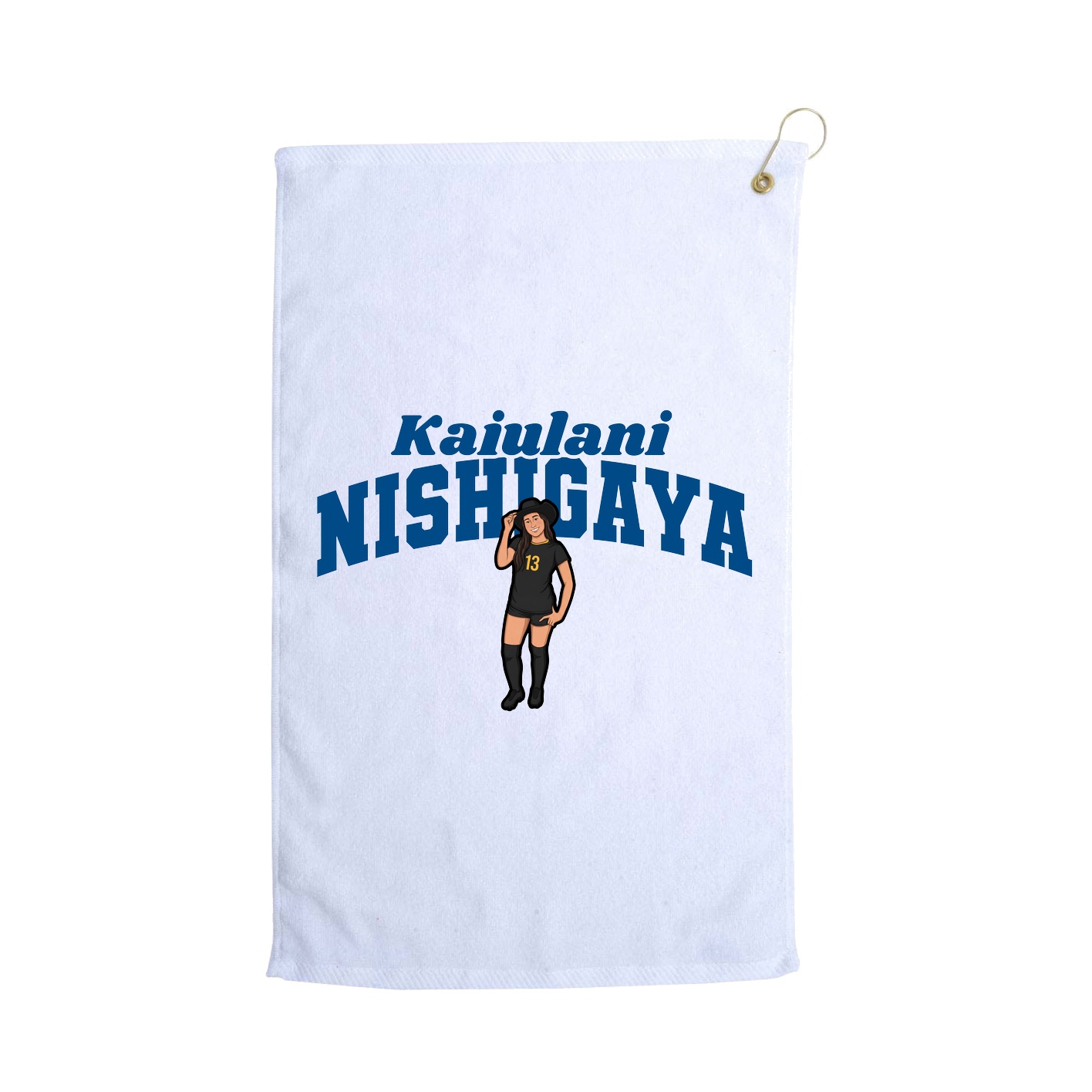 Golf Towel — Signature Arch in White