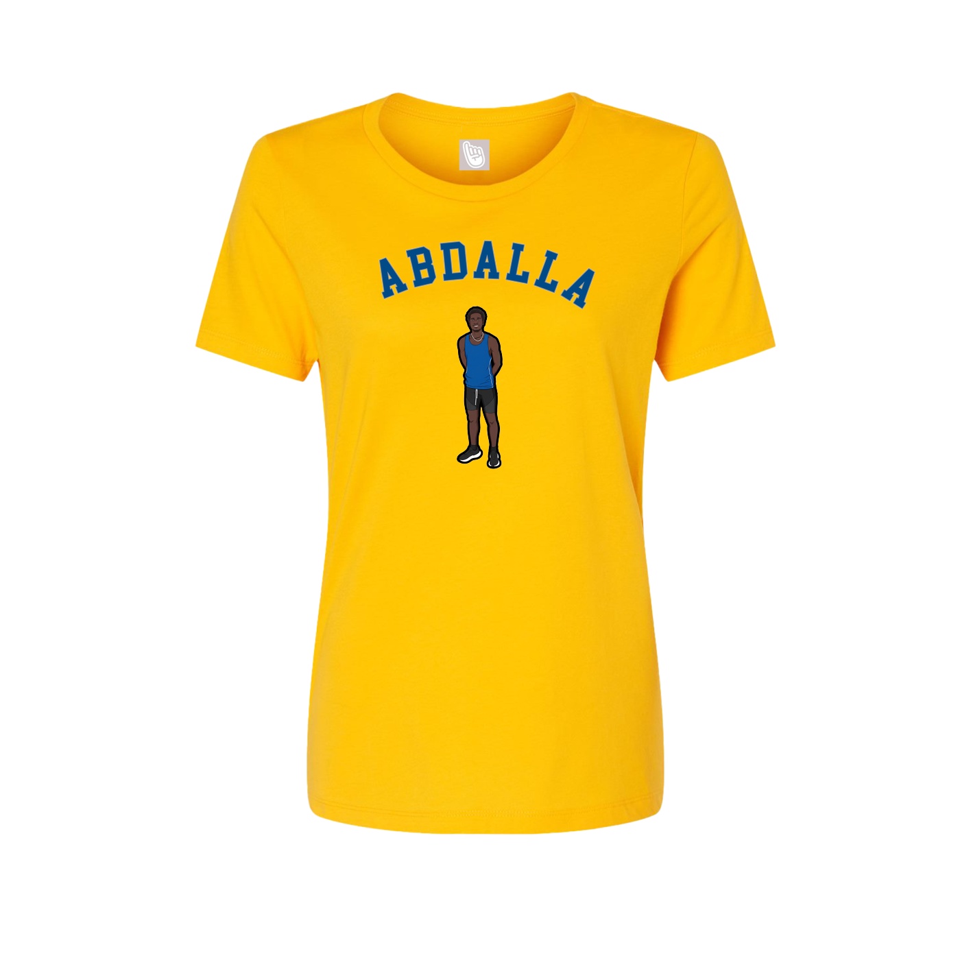 Fitted Women's Tee — Shirsey Arch in Gold