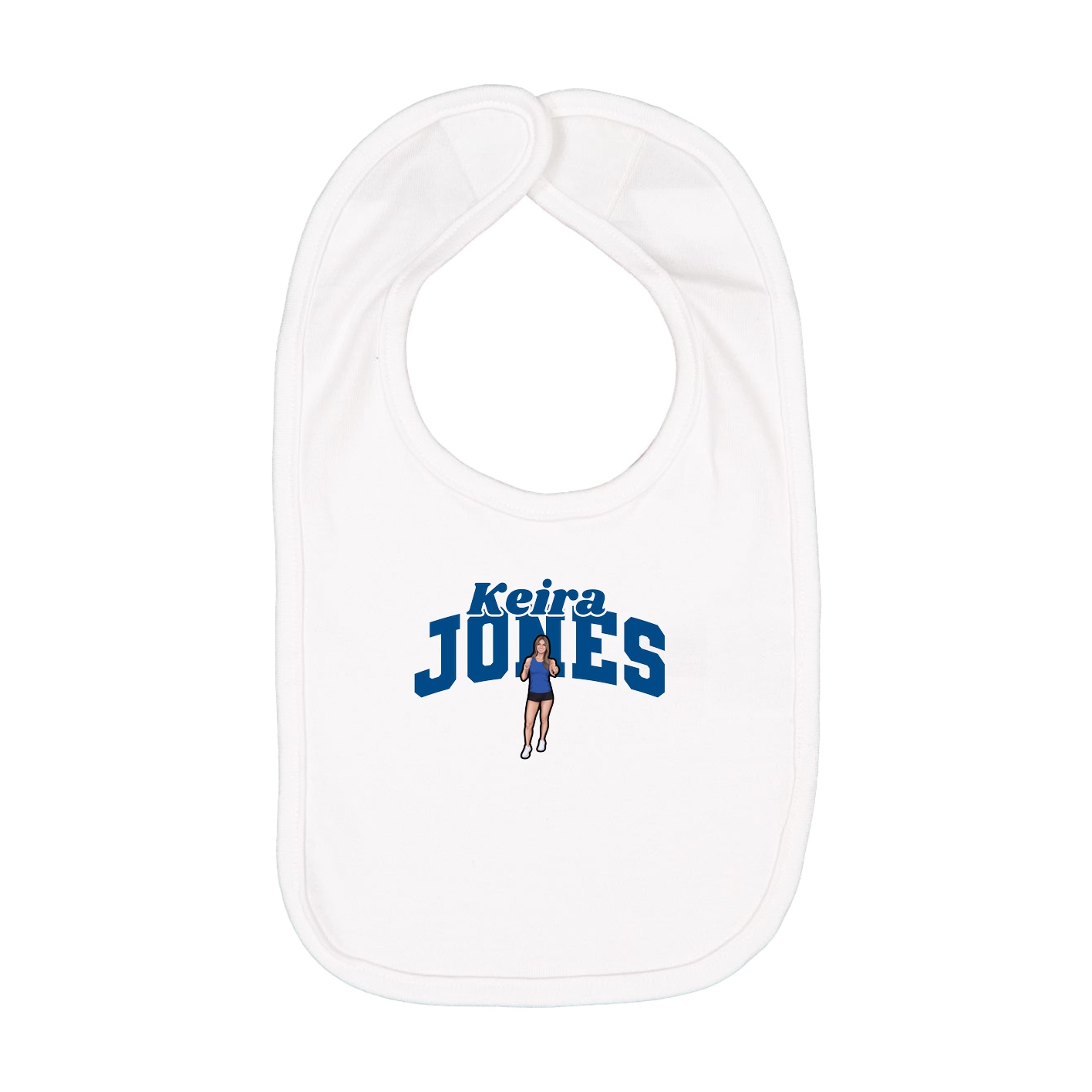 Infant Bib — Signature Arch in White