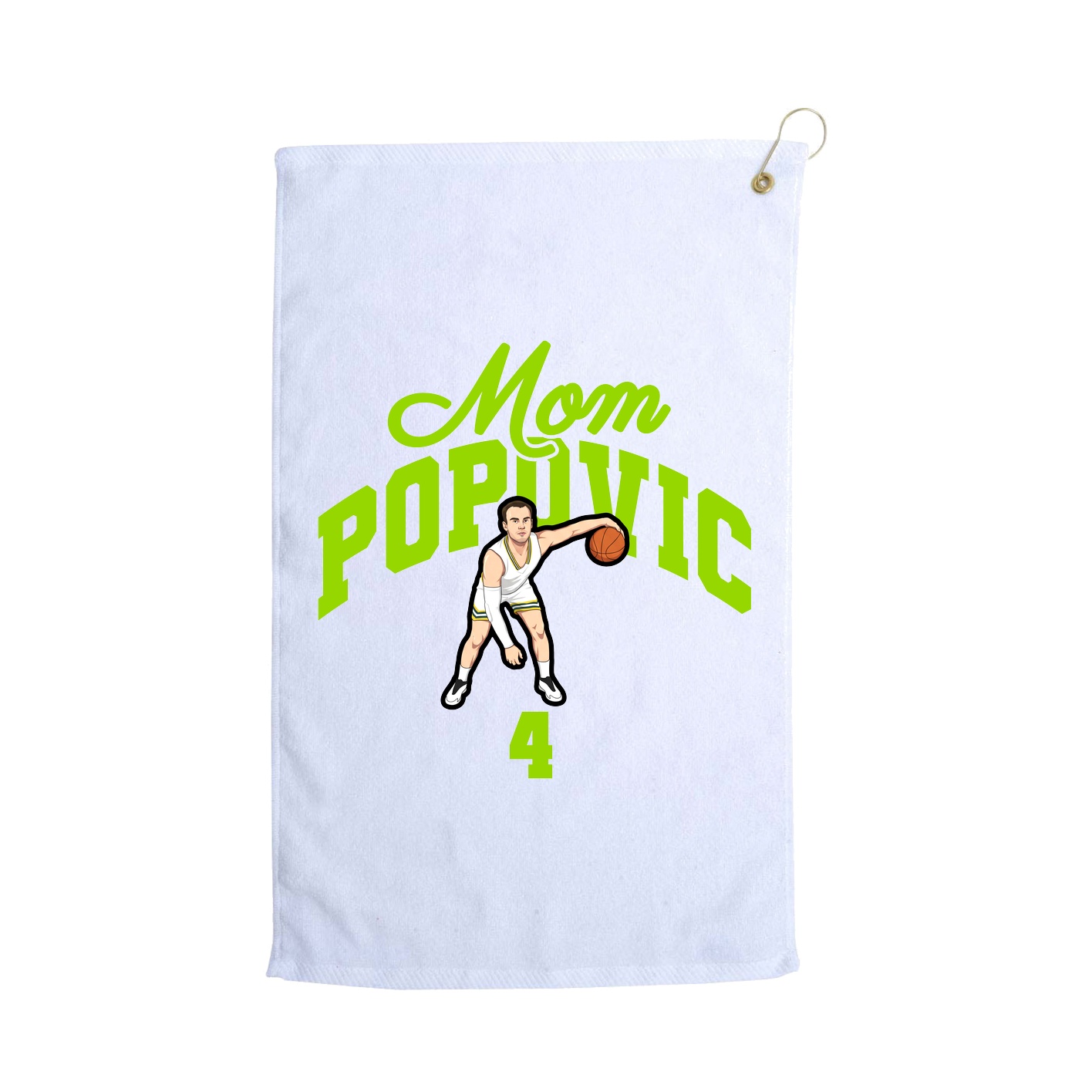 Golf Towel — Mothers Day Arch in White