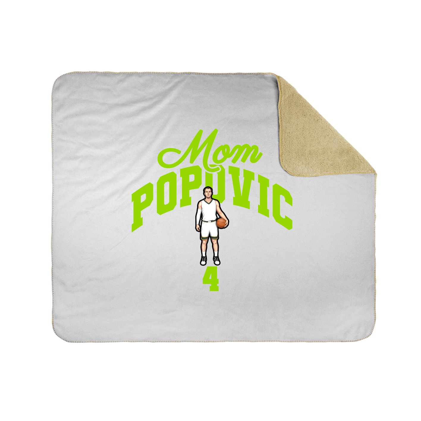 Throw Blanket — Mothers Day Arch in White
