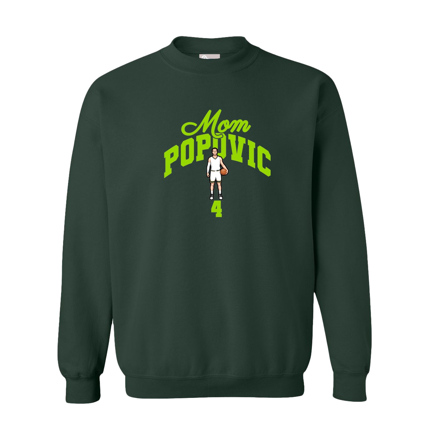 Fleece Crew — Mothers Day Arch in Green