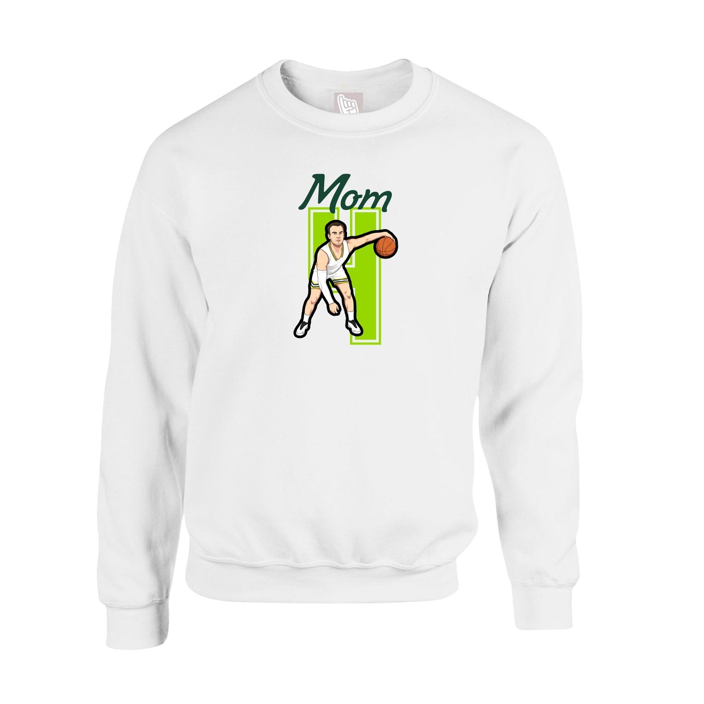 Fleece Crew — Mothers Day Shirsey in White