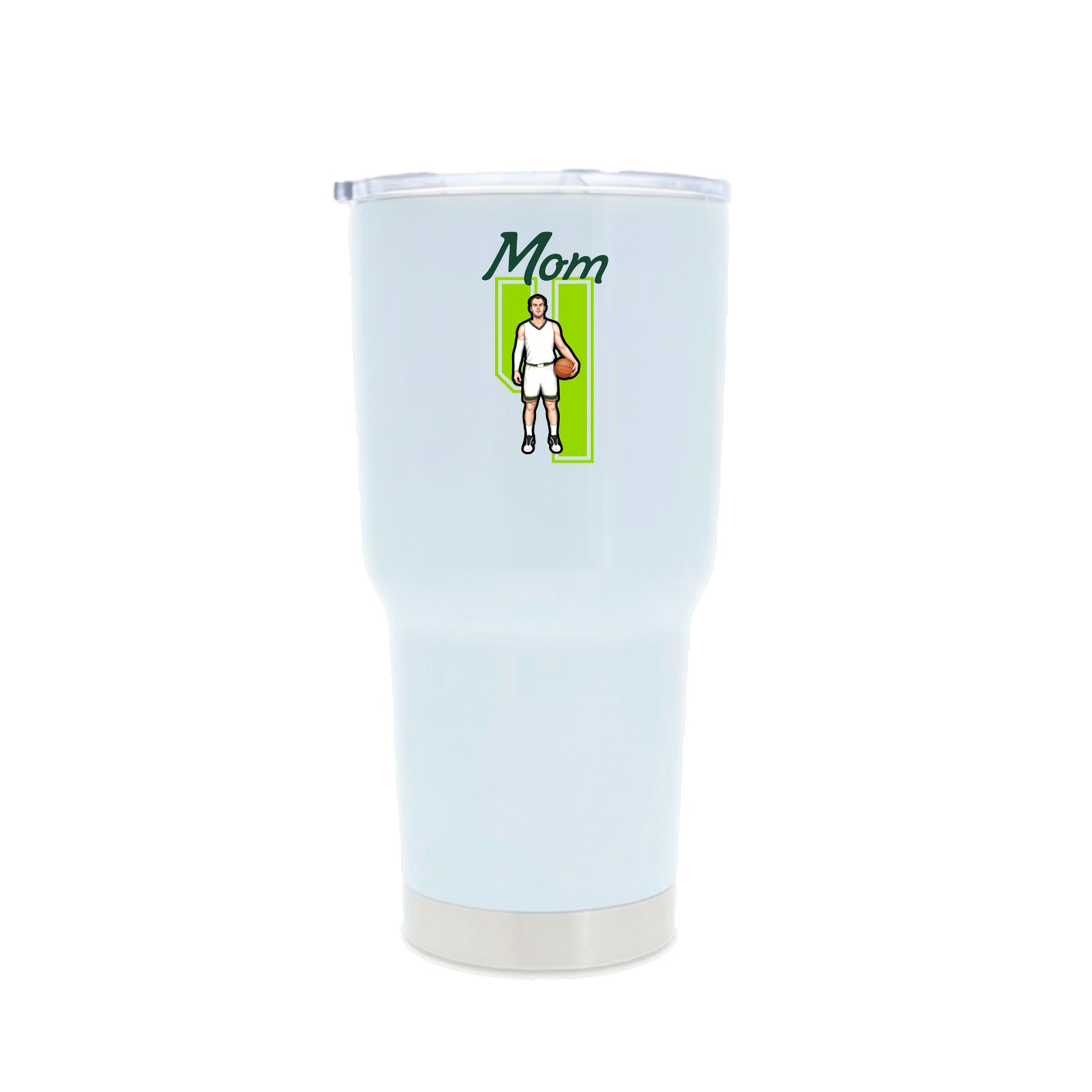 30oz Stainless Steel Tumbler — Mothers Day Shirsey in White