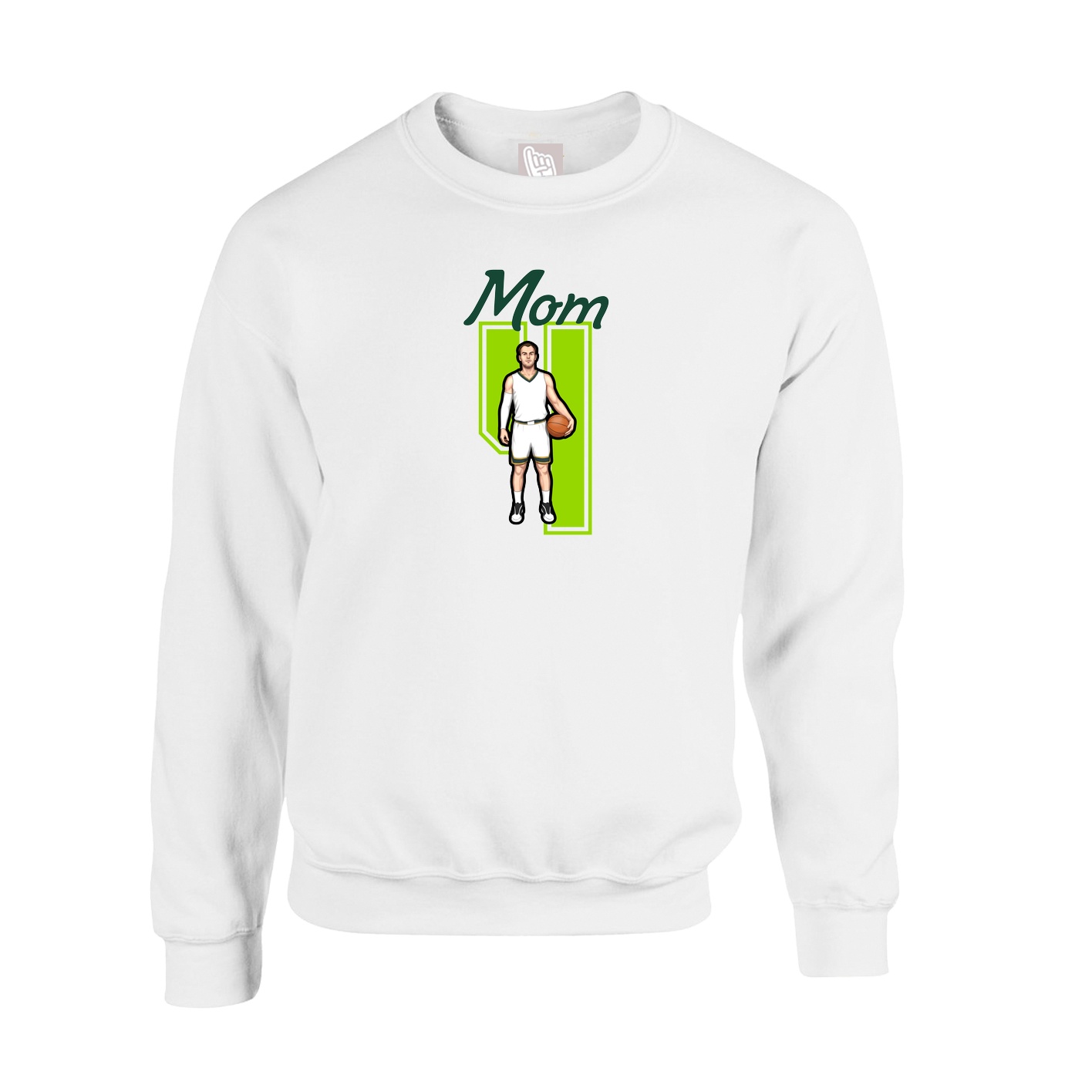 Fleece Crew — Mothers Day Shirsey in White