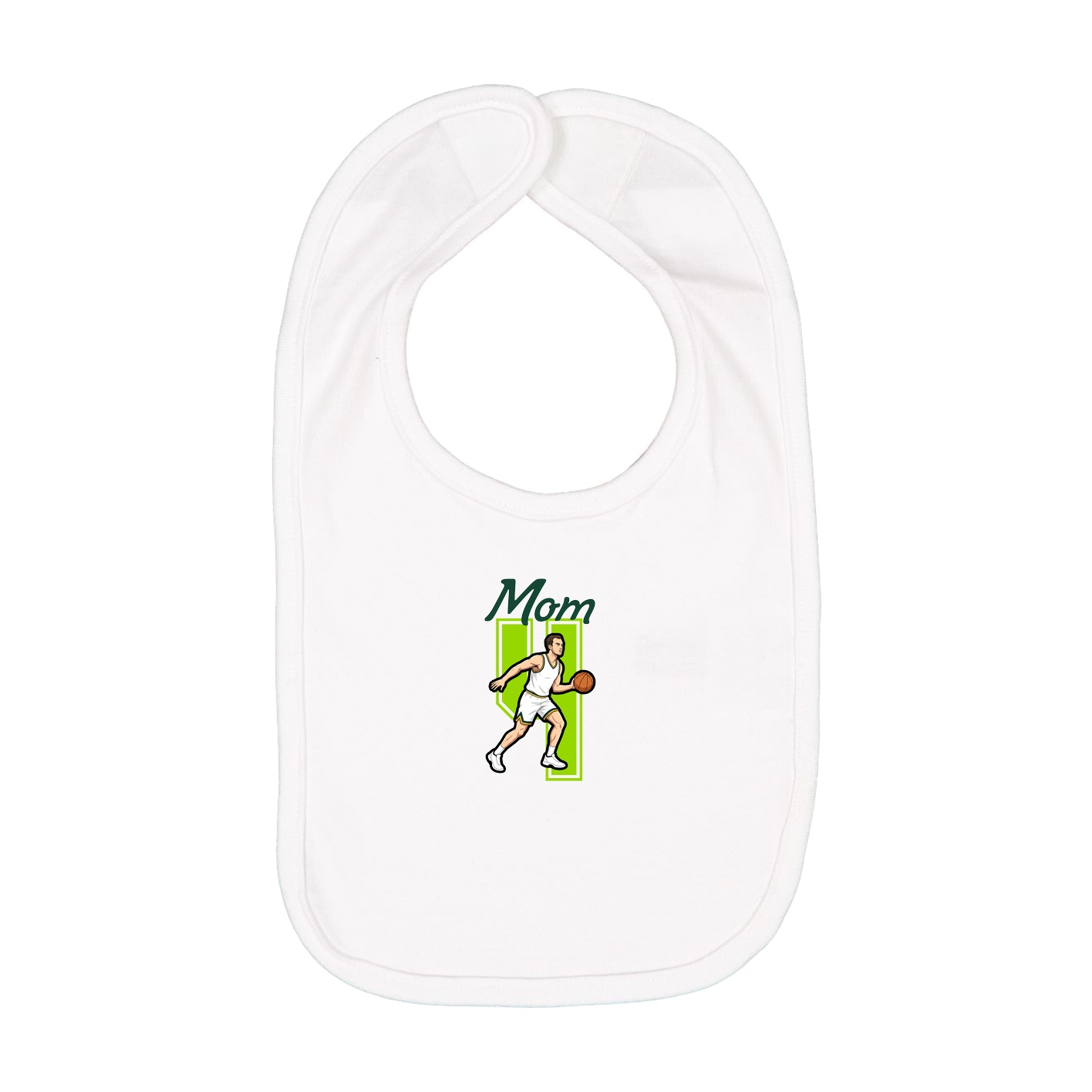 Infant Bib — Mothers Day Shirsey in White