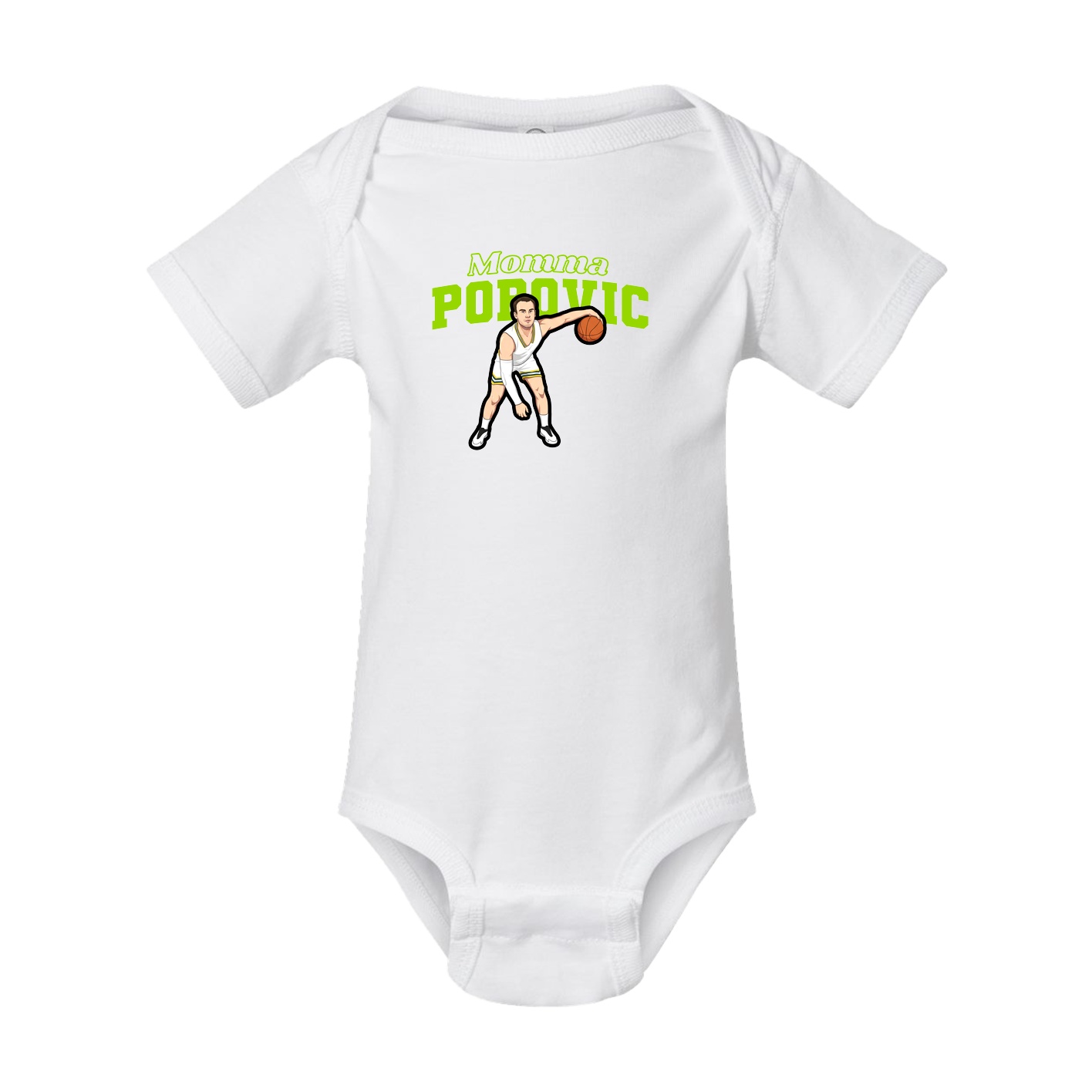 Baby Onesie — Mothers Day Block in White