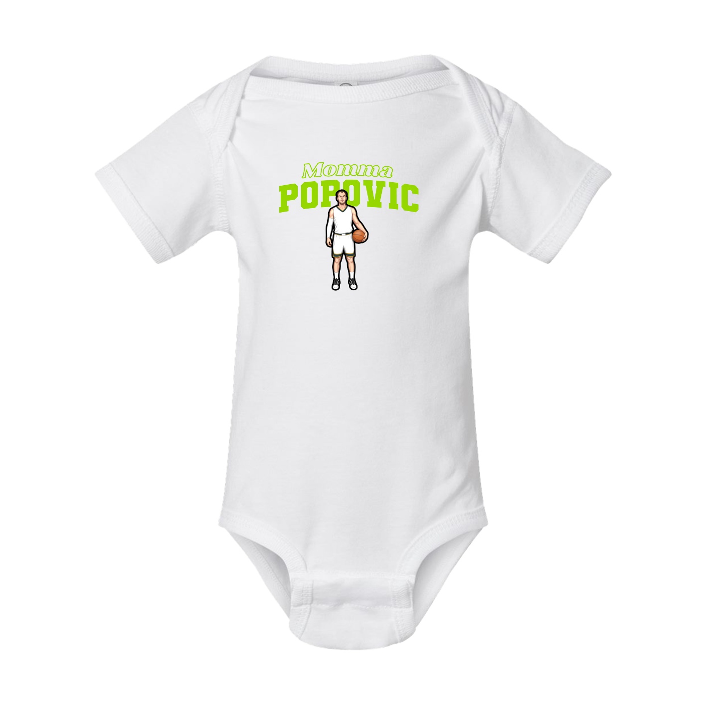 Baby Onesie — Mothers Day Block in White