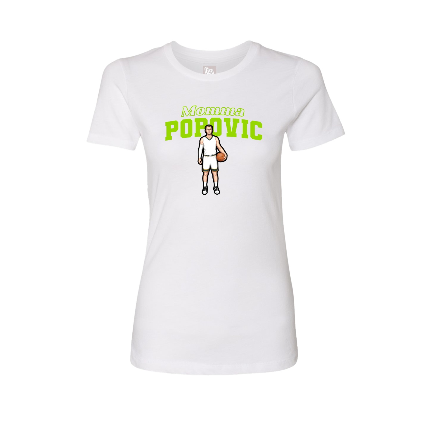 Womens Tee — Mothers Day Block in White