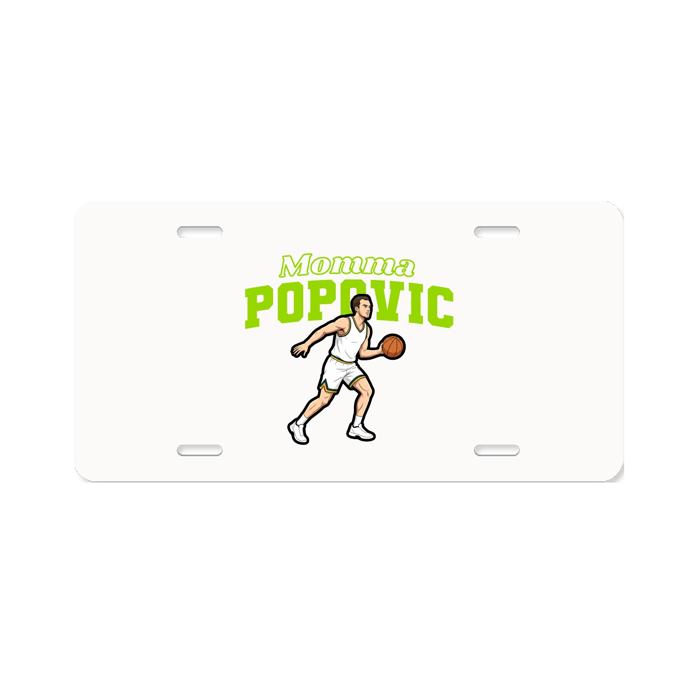 License Plate — Mothers Day Block in Classic
