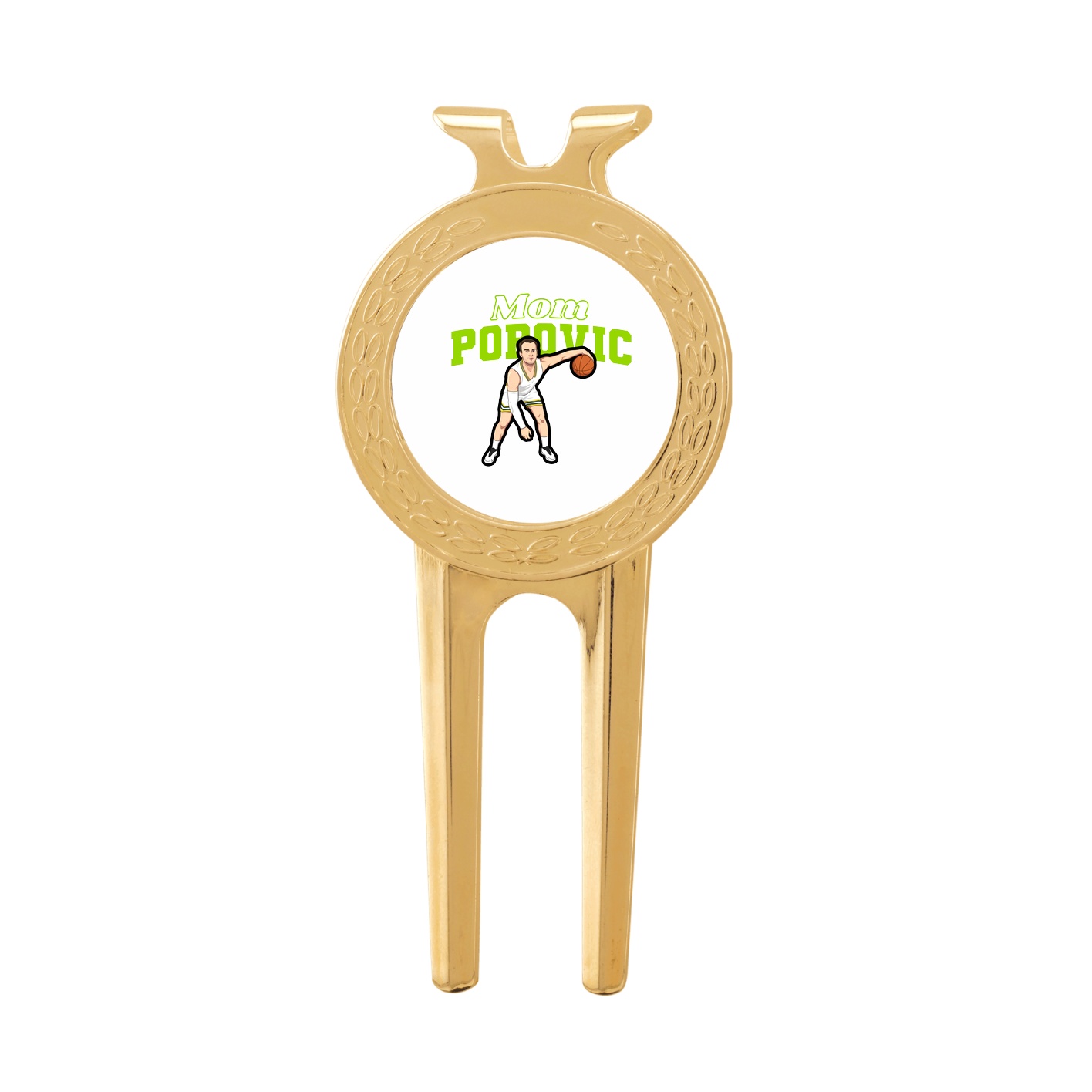 Divot Tool with Ball Marker — Mothers Day Block in Classic