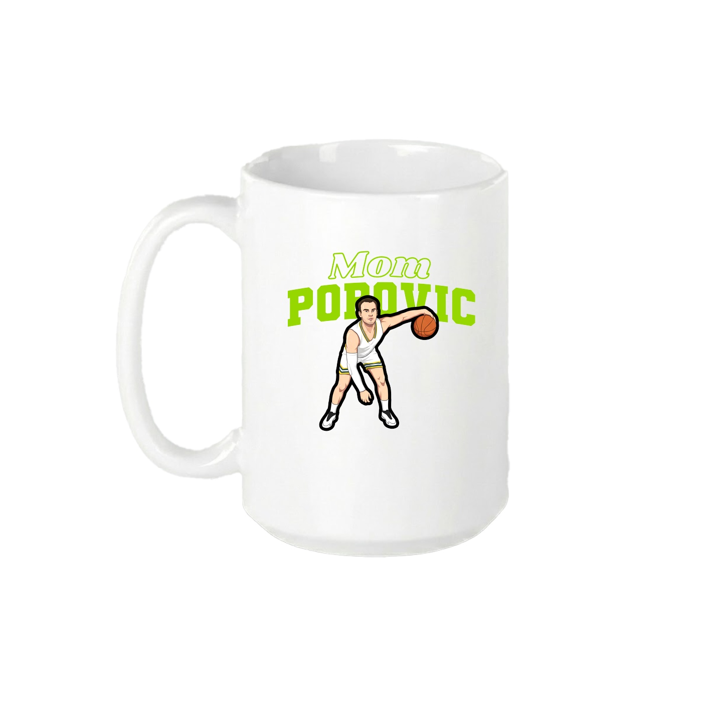 15oz Coffee Mug — Mothers Day Block in White