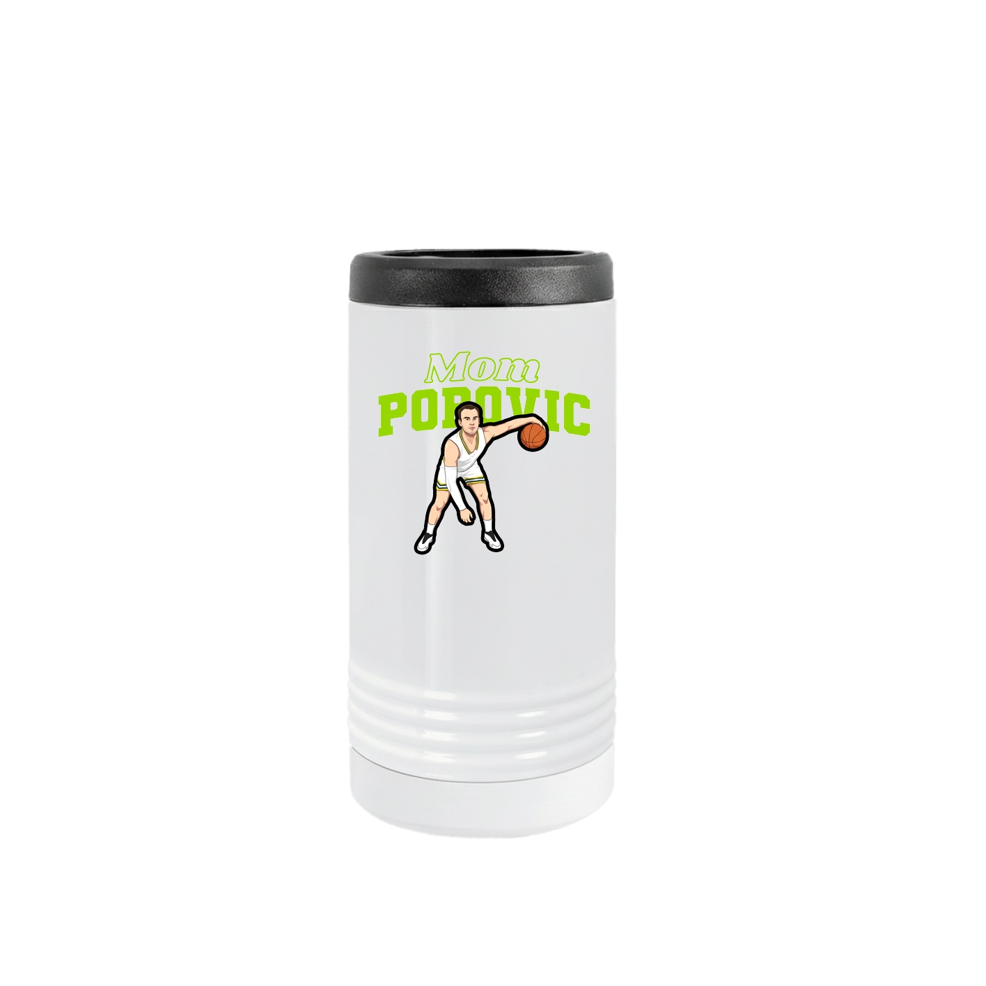 Slim Beverage Holder — Mothers Day Block in White