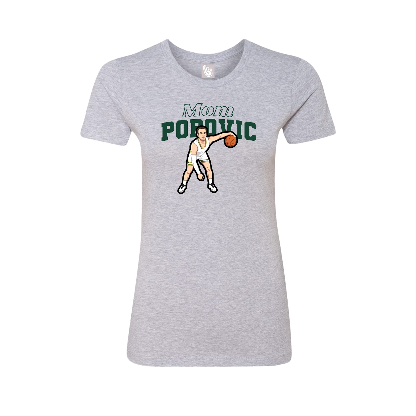 Womens Tee — Mothers Day Block in Grey