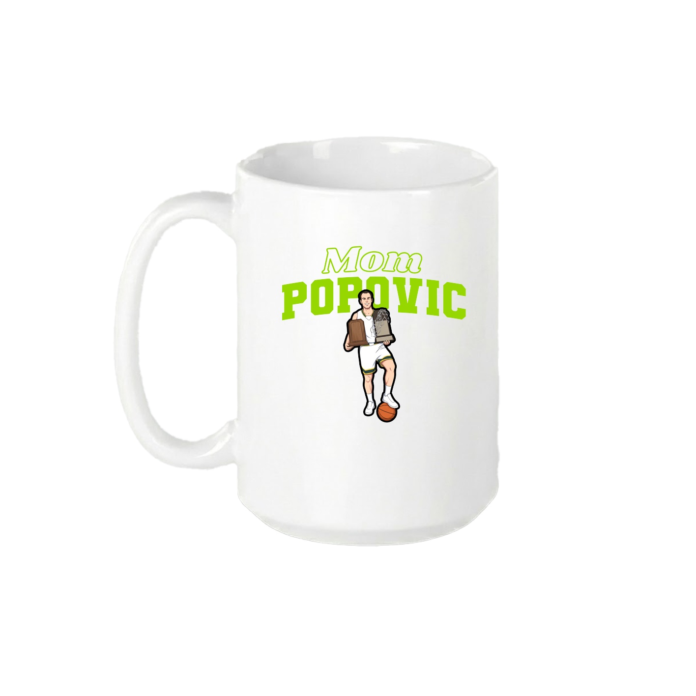 15oz Coffee Mug — Mothers Day Block in White