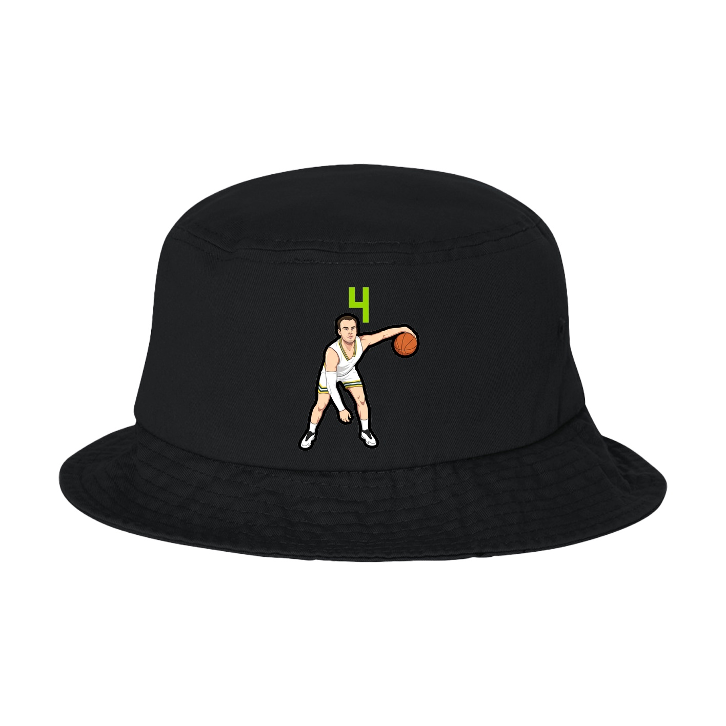 Bucket Cap — Number Top in Black