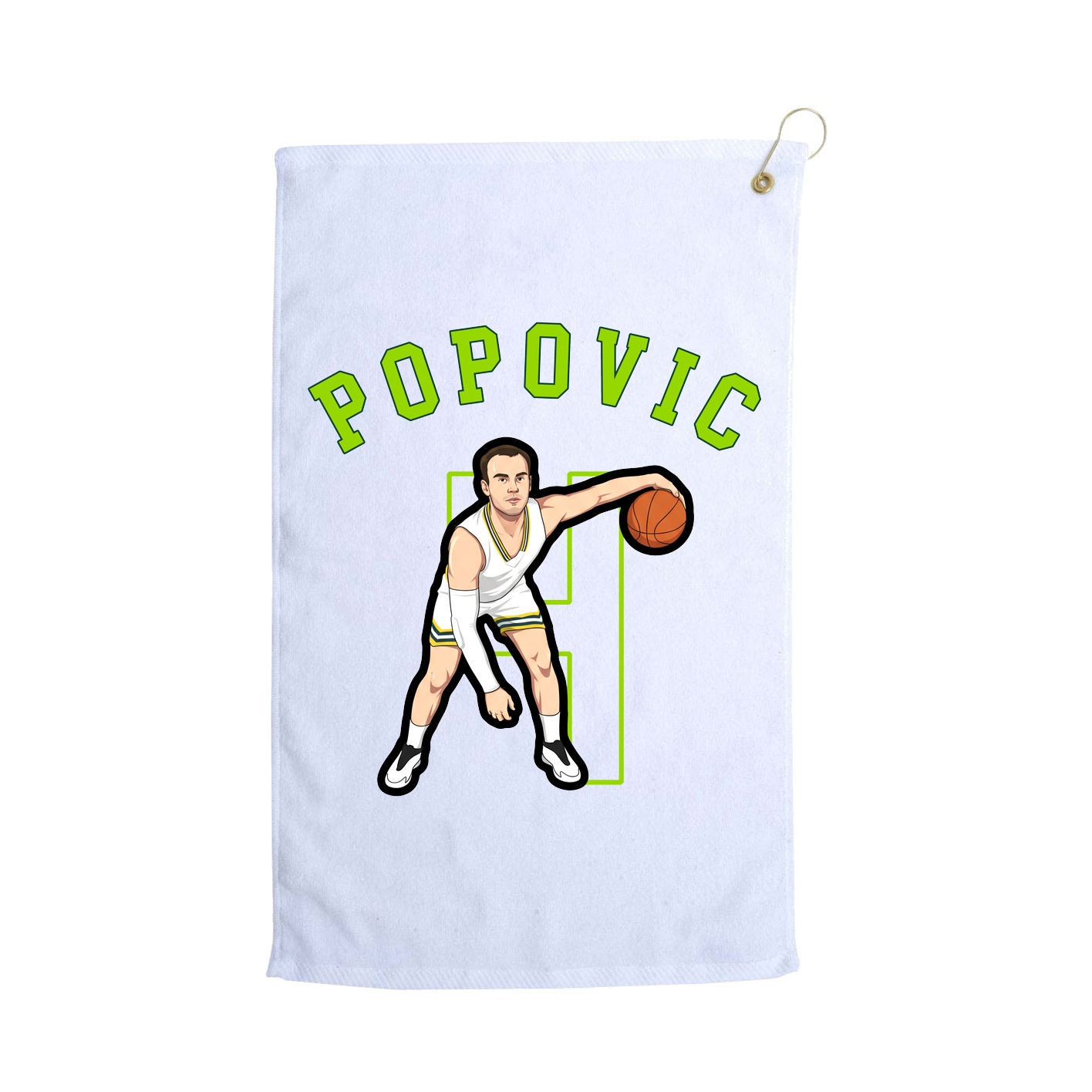 Golf Towel — Shirsey Arch in White