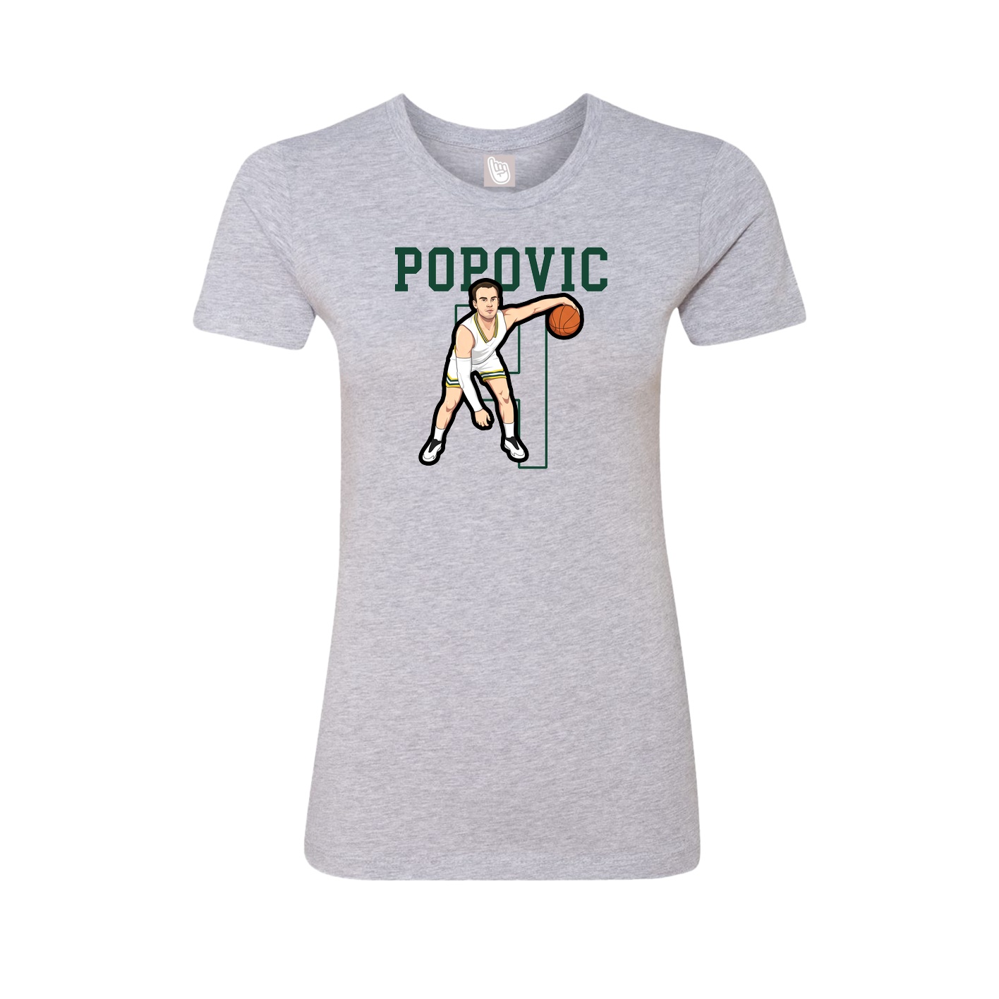 Fitted Women's Tee — Shirsey in Grey