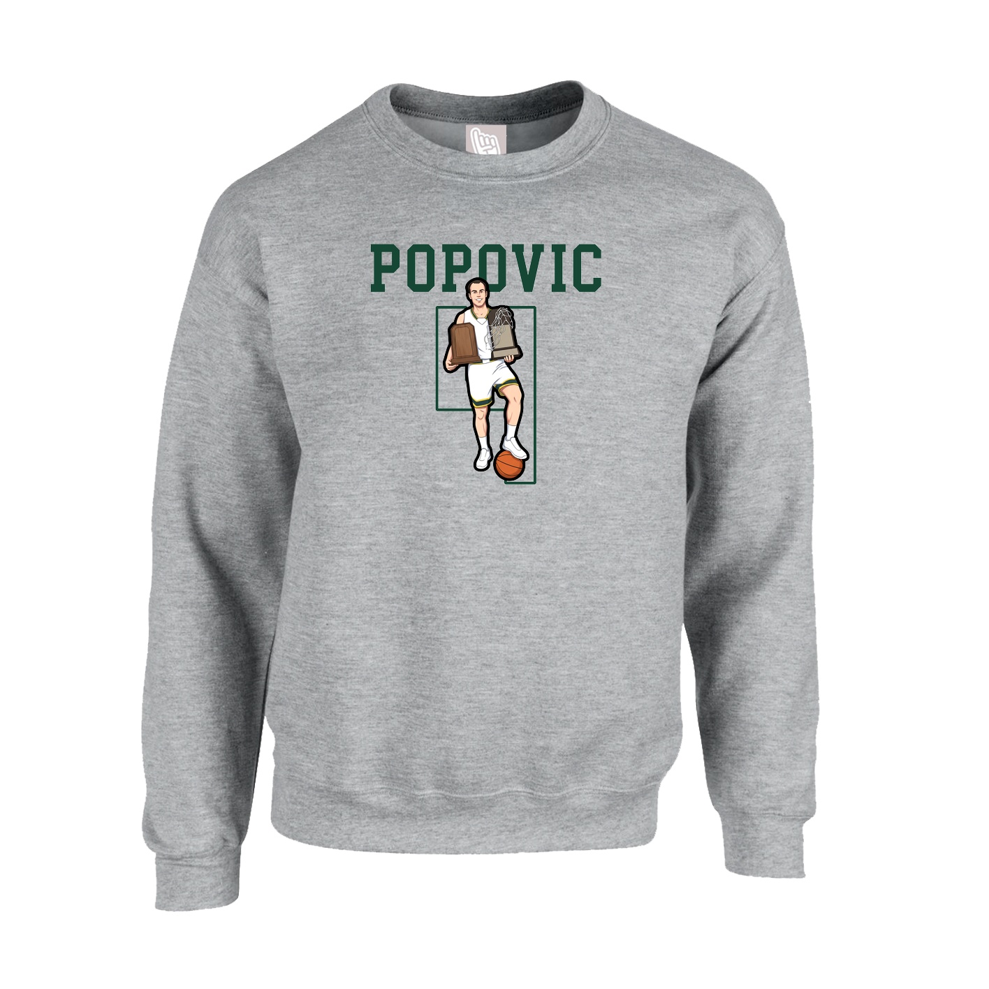 Fleece Crew — Shirsey in Grey