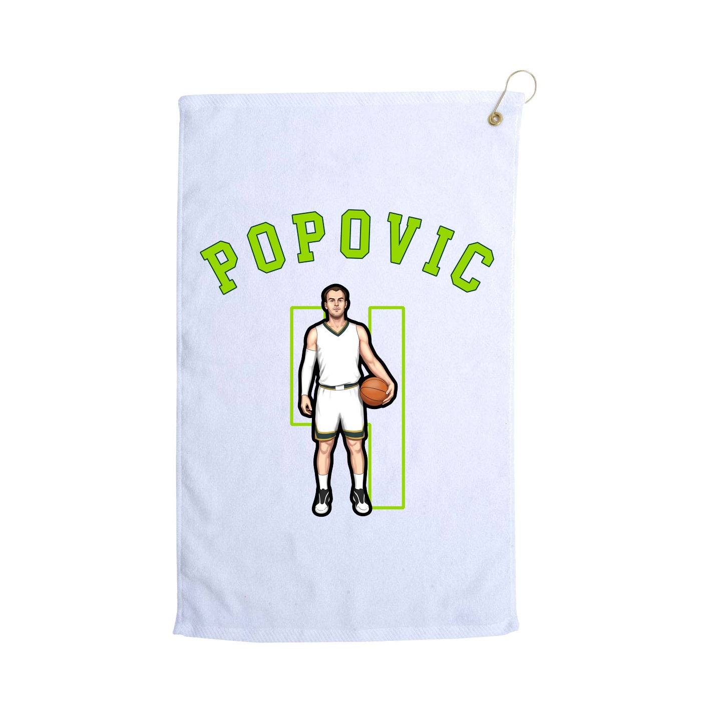 Golf Towel — Shirsey Arch in White