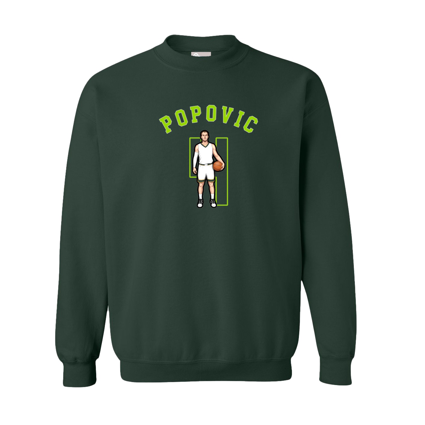 Fleece Crew — Shirsey Arch in Green