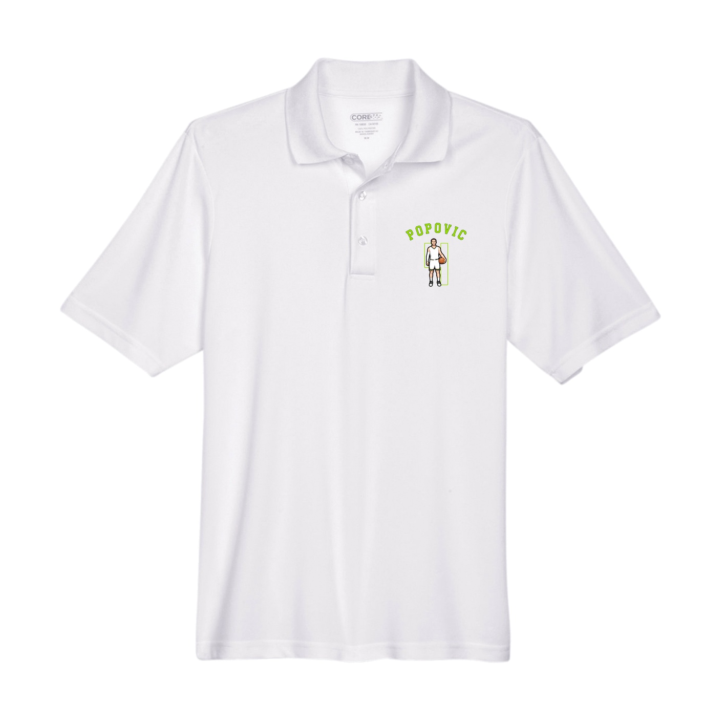 Performance Polo — Shirsey Arch in White