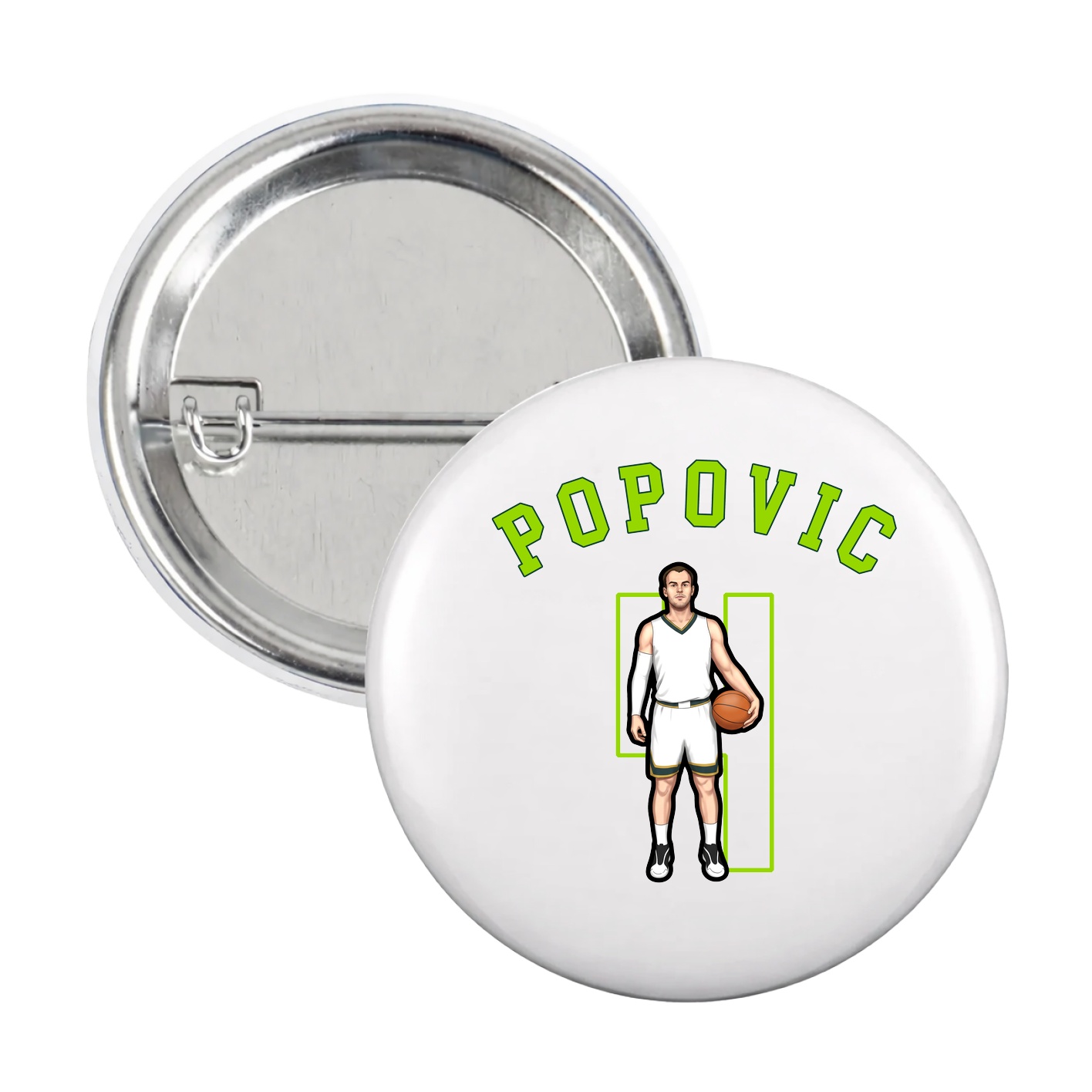 Game Day Button — Shirsey Arch in White