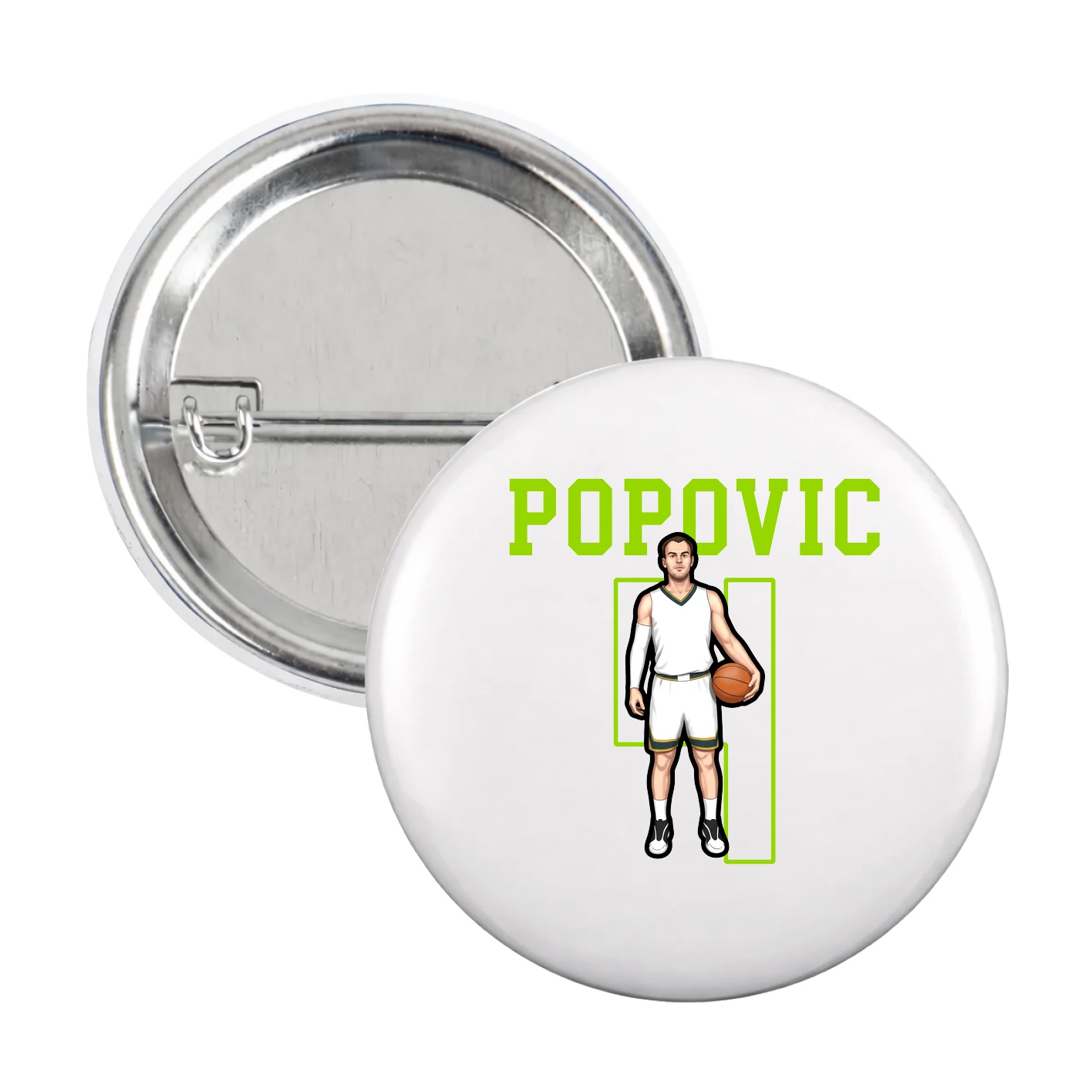 Game Day Button — Shirsey in White