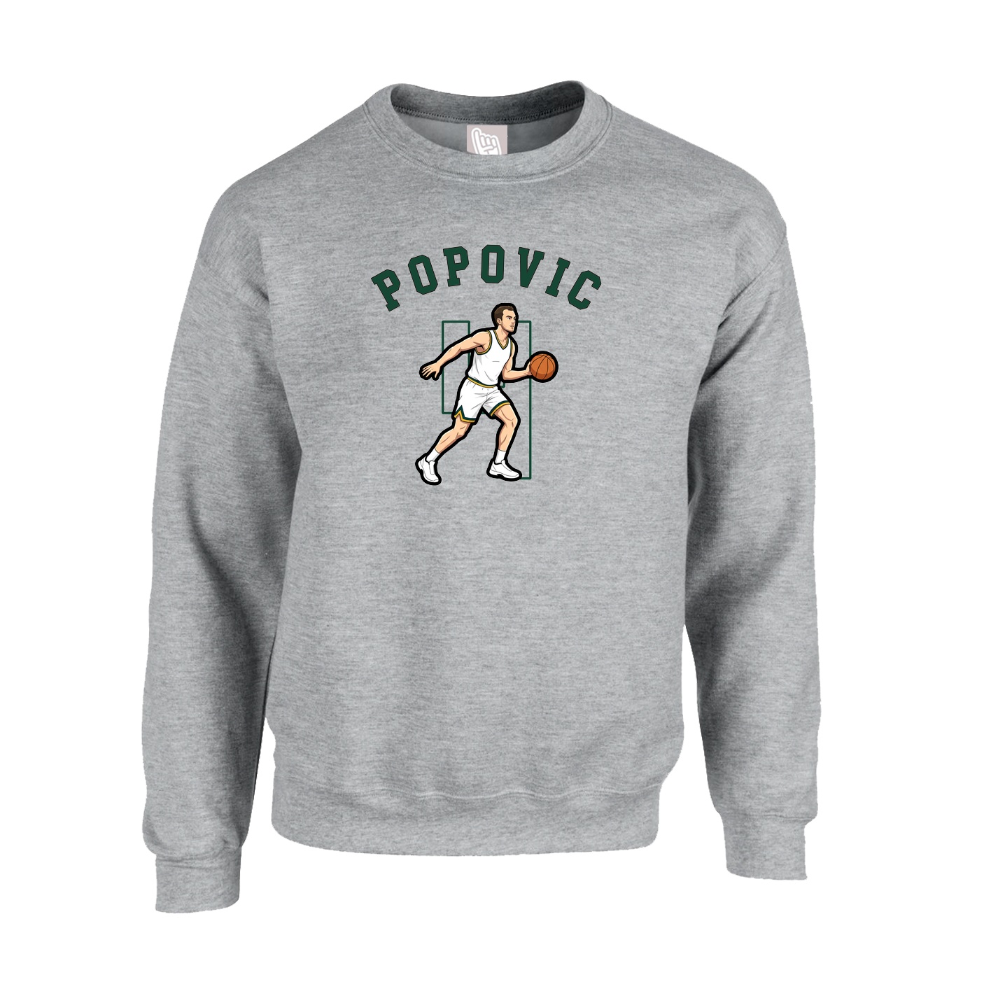 Fleece Crew — Shirsey Arch in Grey