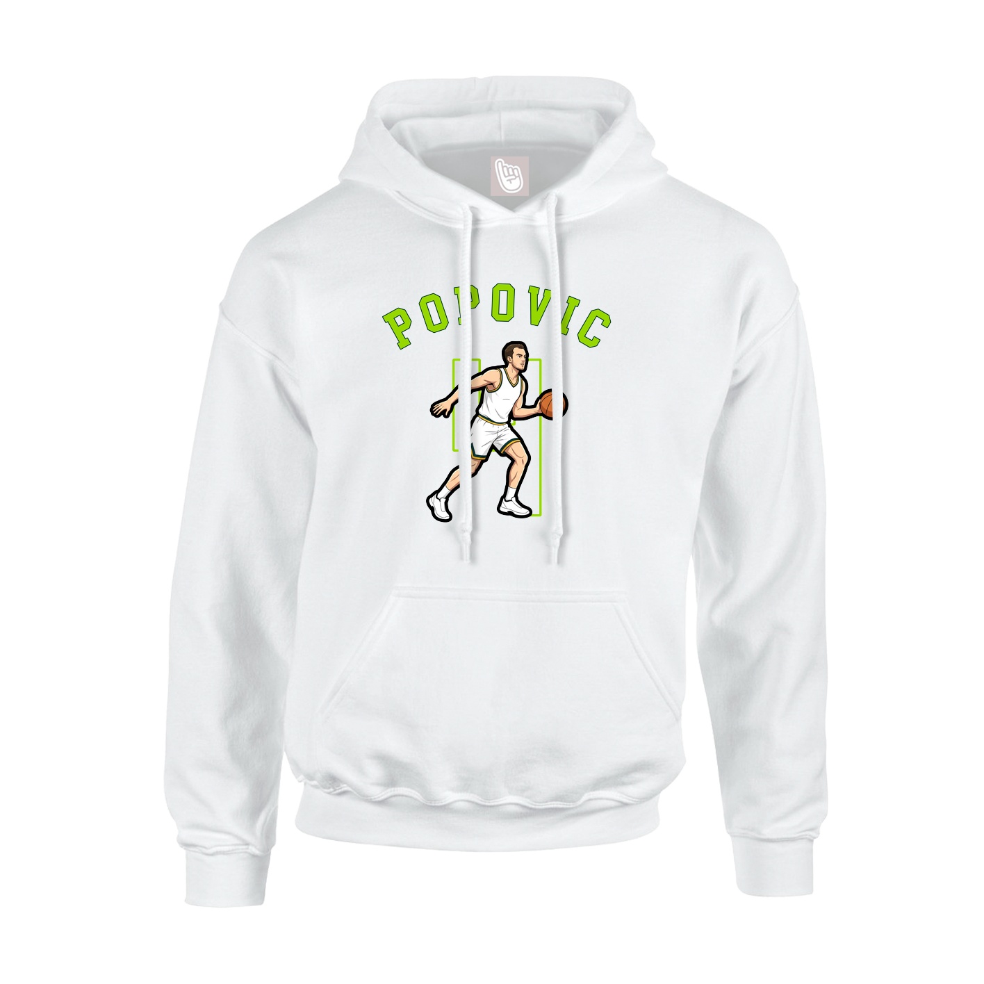 Youth Hoodie — Shirsey Arch in White