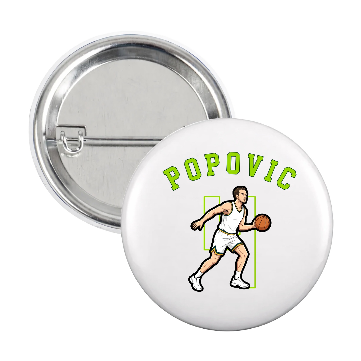 Game Day Button — Shirsey Arch in White