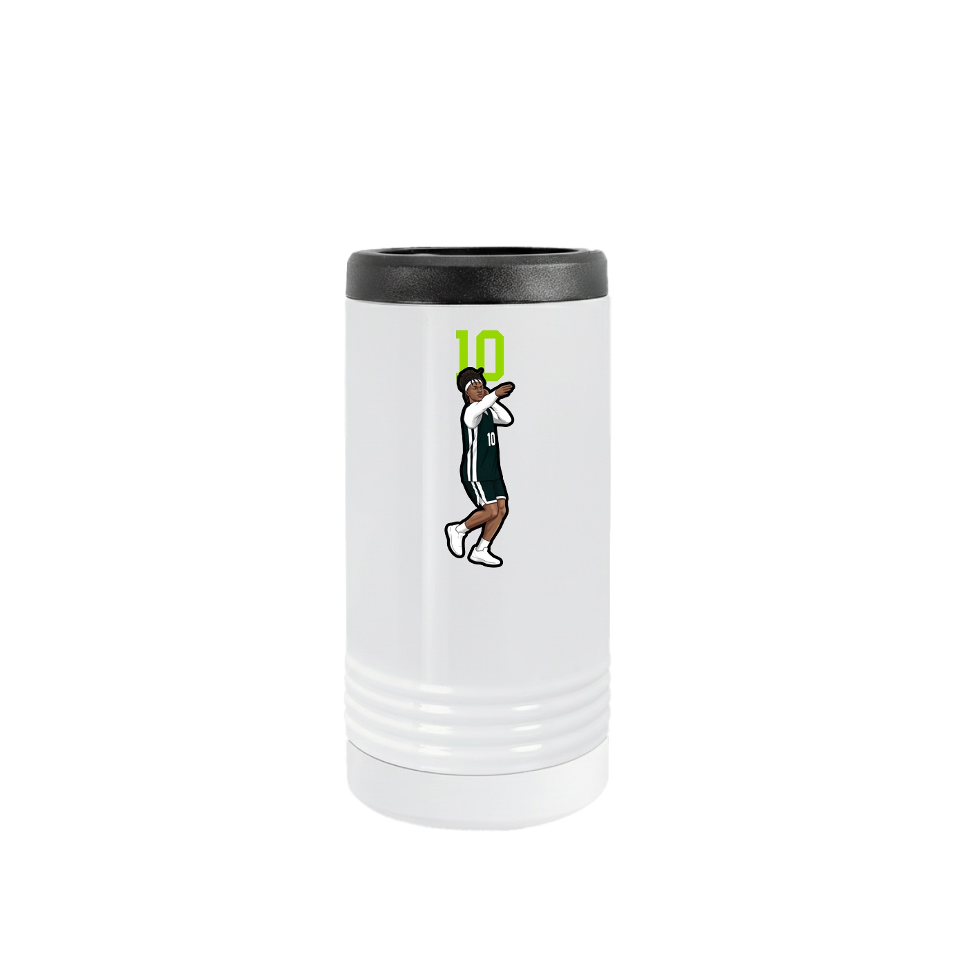 Slim Beverage Holder — Number Top in White