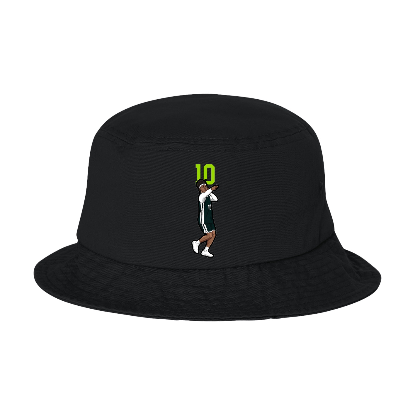 Bucket Cap — Number Top in Black