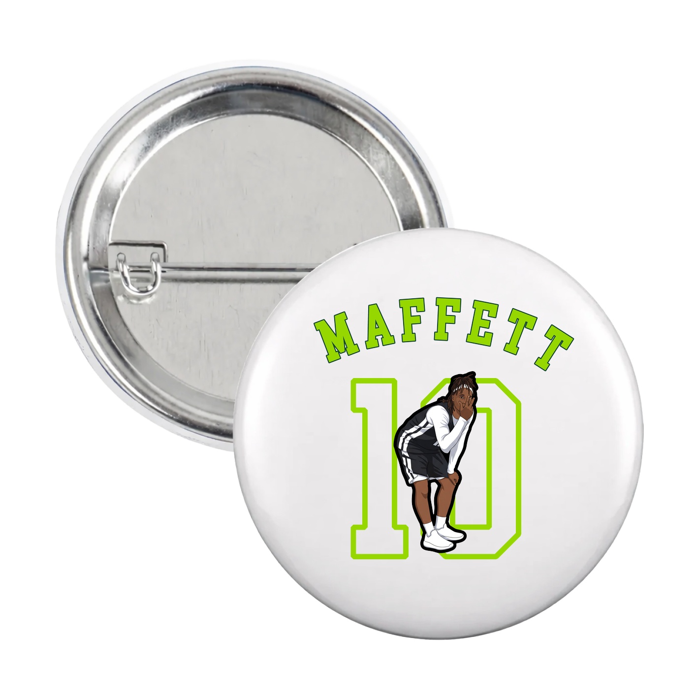 Game Day Button — Shirsey Arch in White