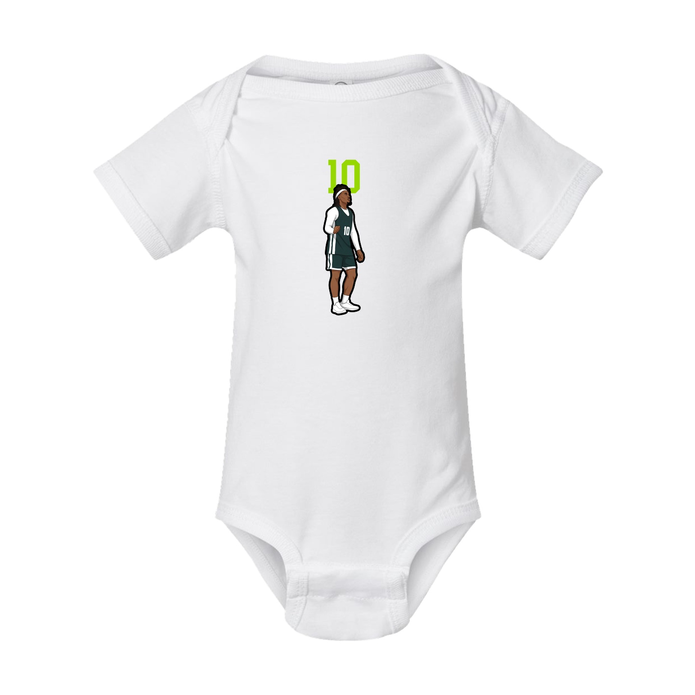 Baby Onesie — Number Top in White