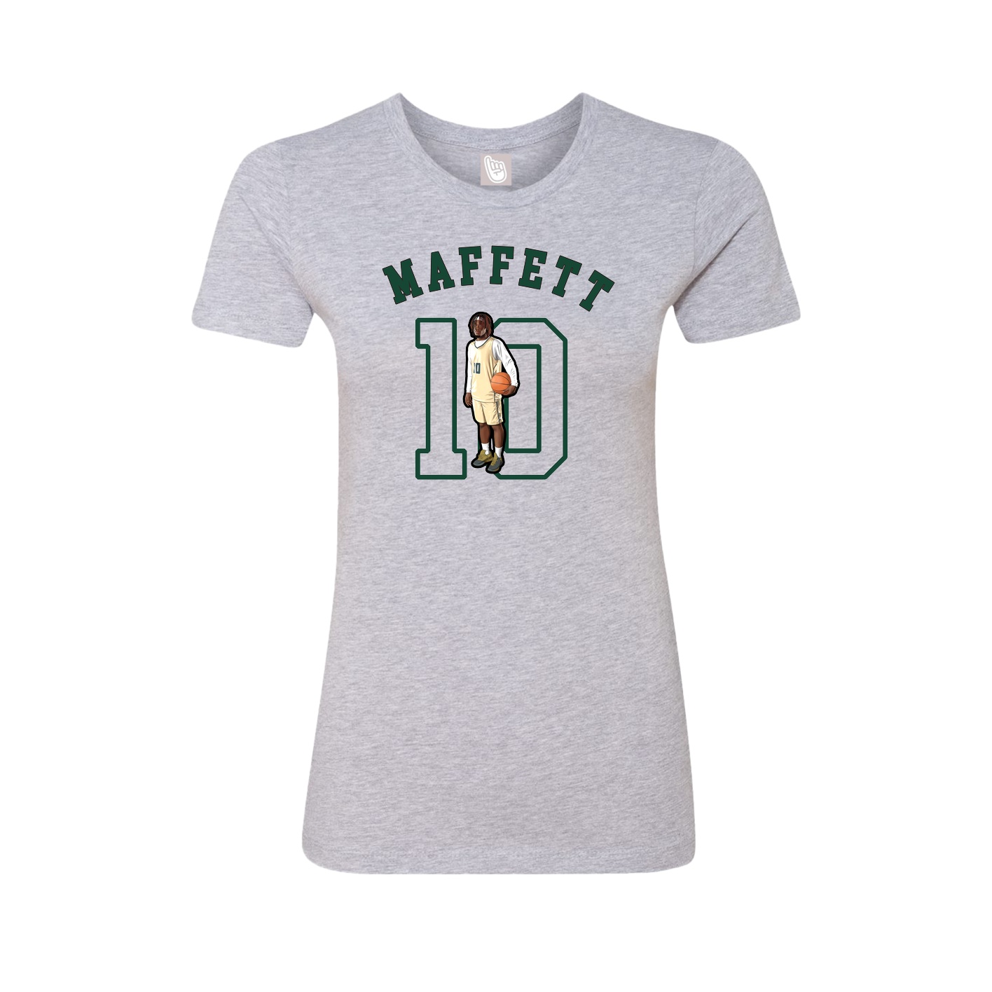Fitted Women's Tee — Shirsey Arch in Grey