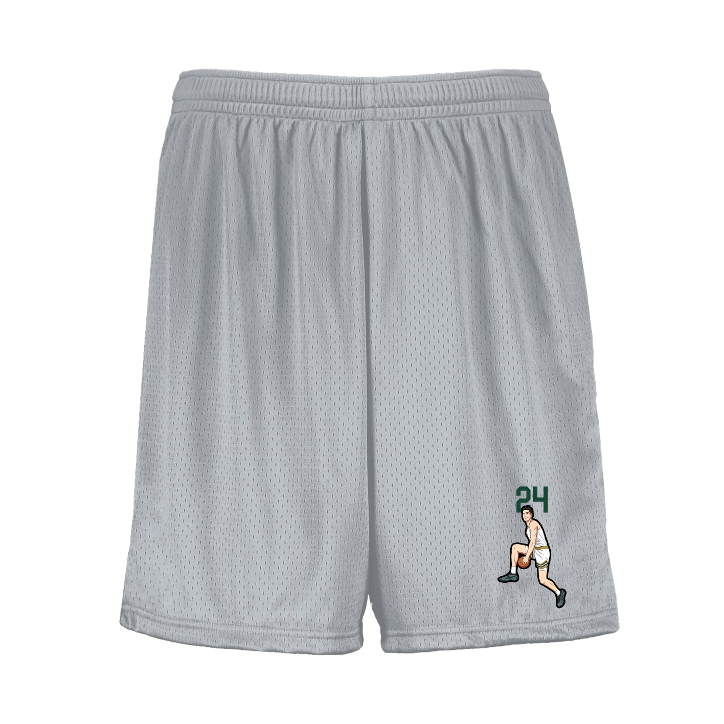 Shorts — Number Top in Silver