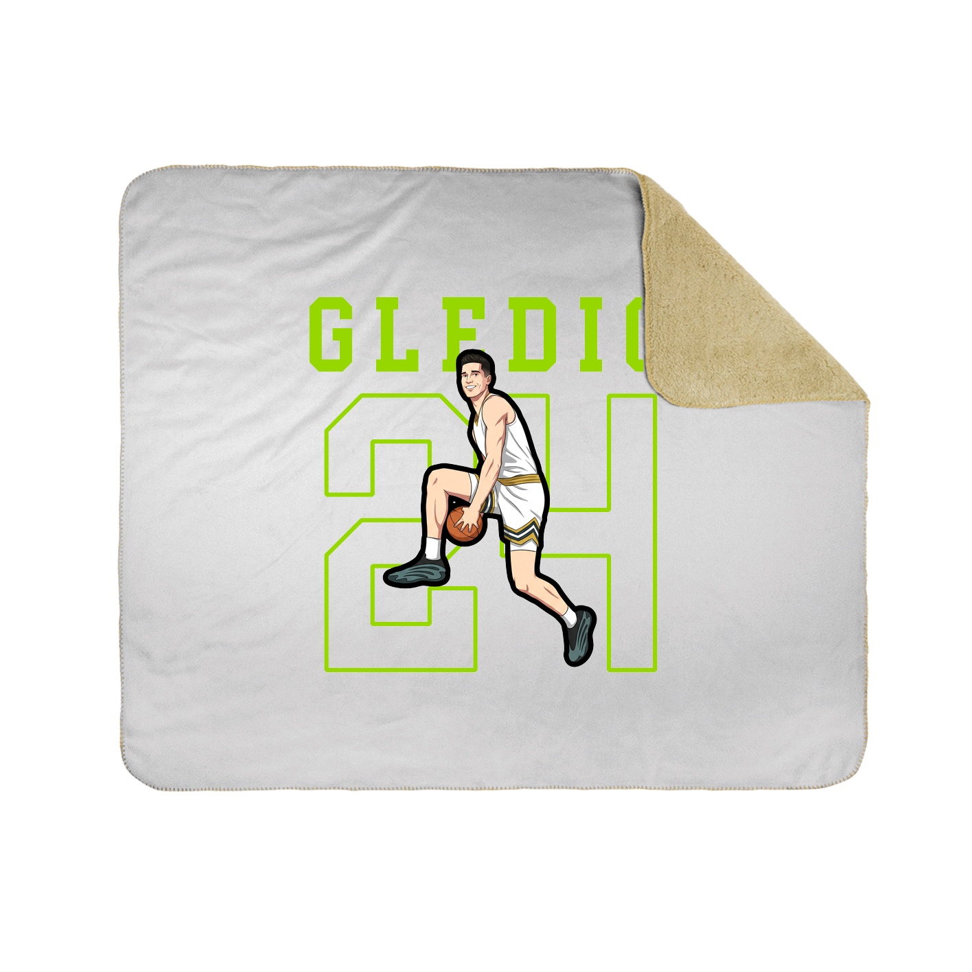 Throw Blanket — Shirsey in White