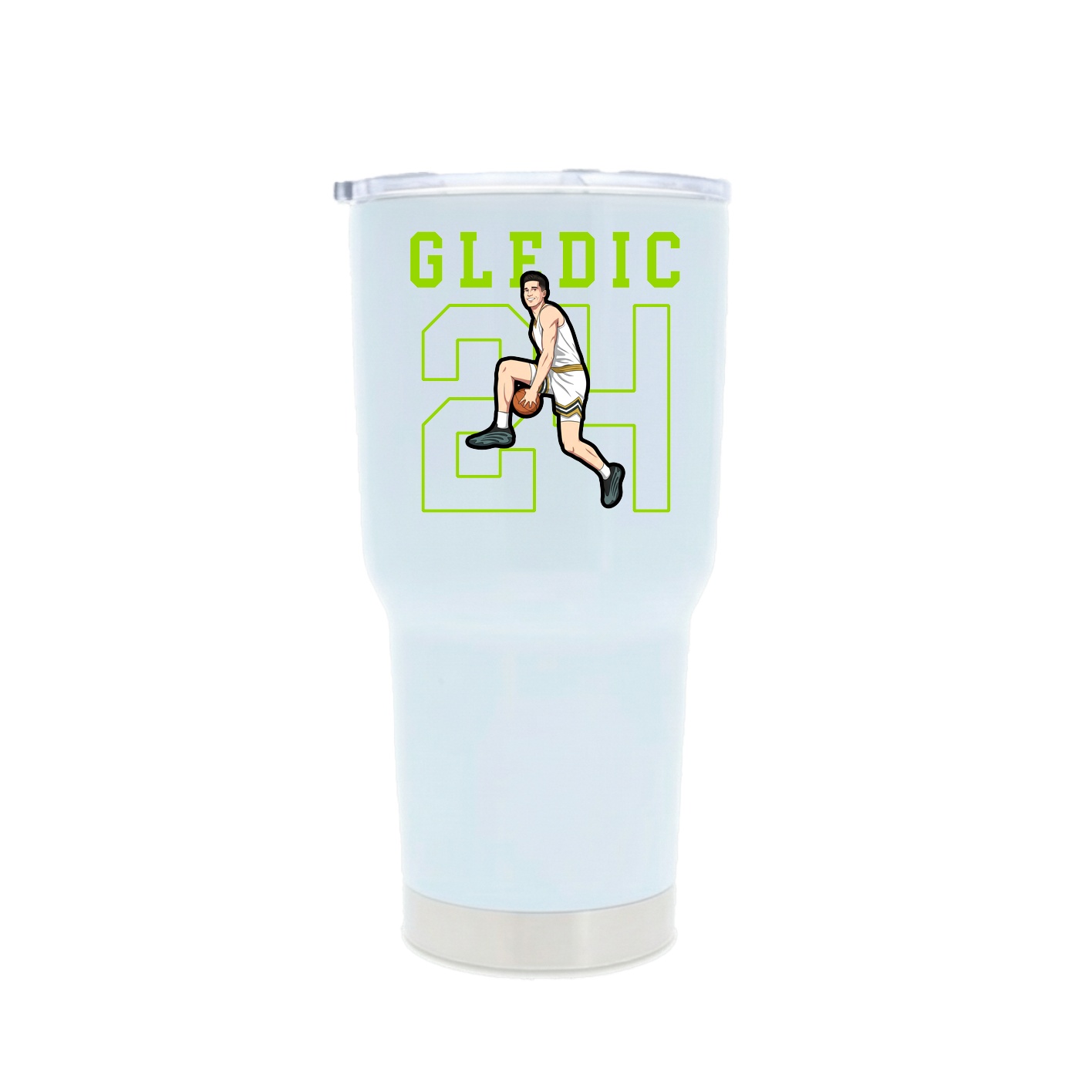 30oz Stainless Steel Tumbler — Shirsey in White