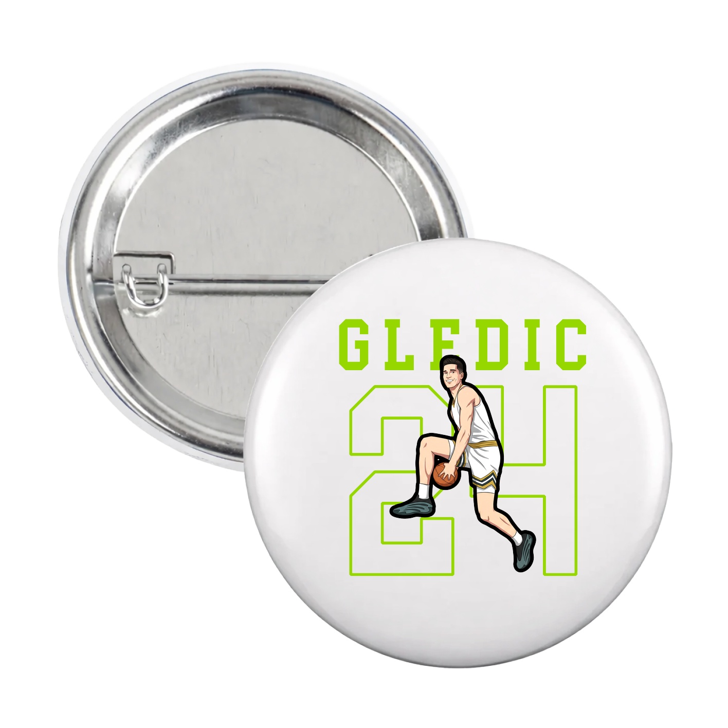 Game Day Button — Shirsey in White