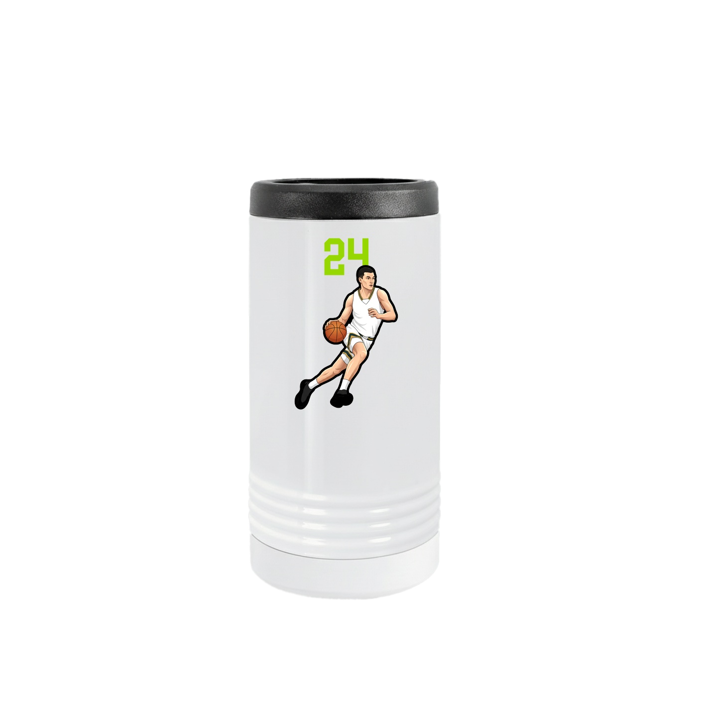 Slim Beverage Holder — Number Top in White